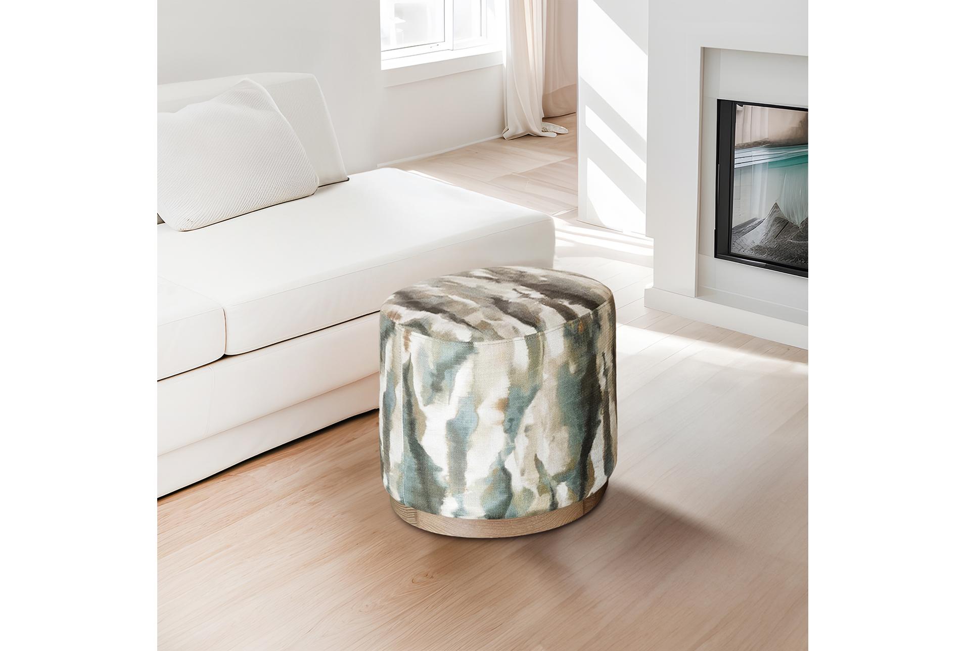 zoe multi color oval accent ottoman | round 10 zoe multi color oval accent ottoman | round