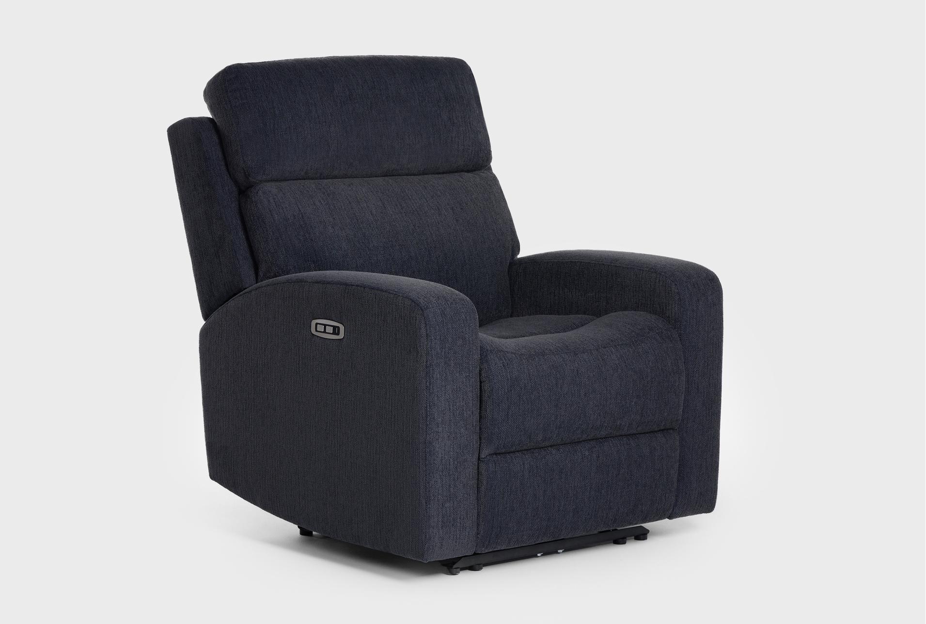 torin navy blue fabric 35" power recliner with usb 15 torin navy blue fabric 35" power recliner with usb