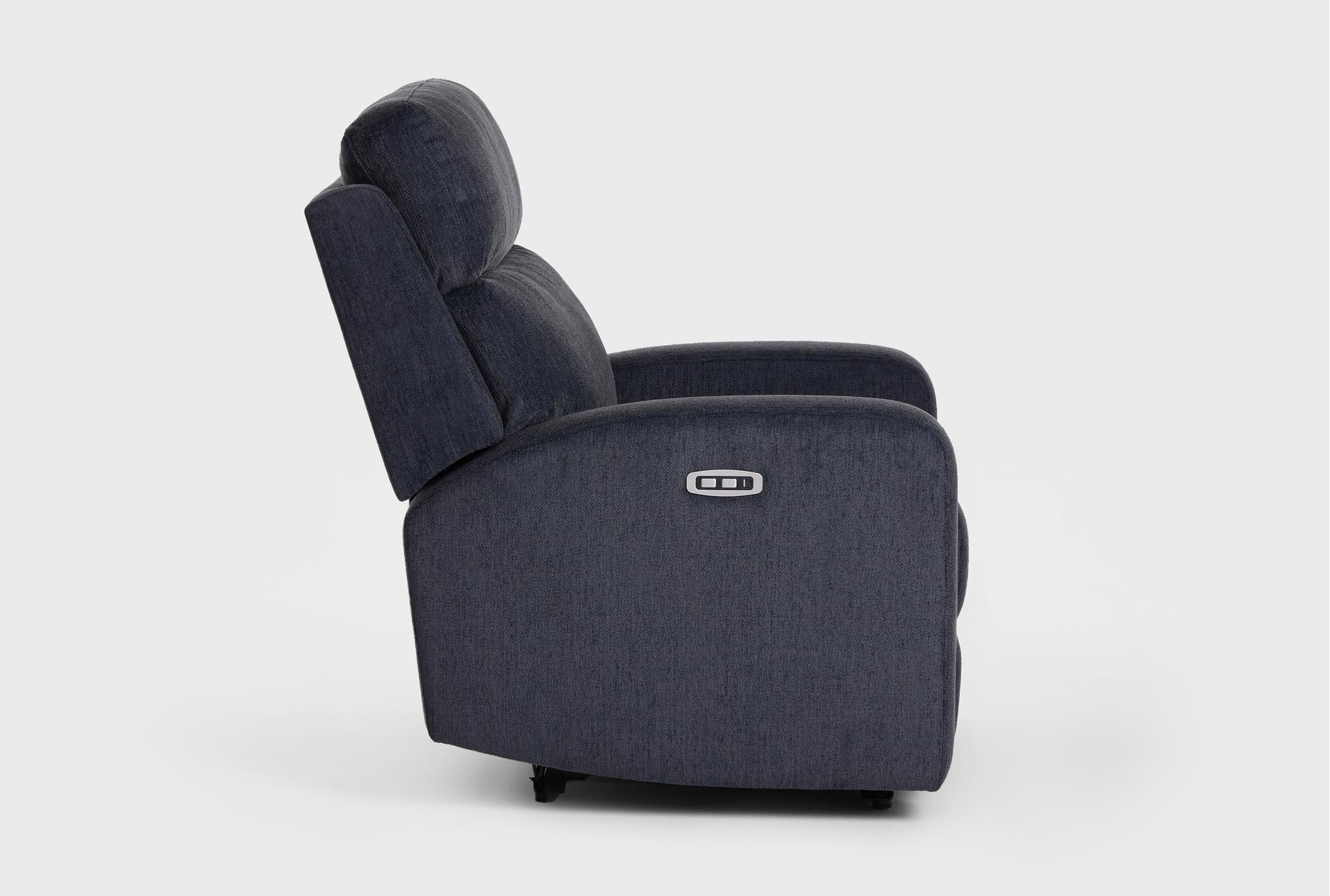 torin navy blue fabric 35" power recliner with usb 16 torin navy blue fabric 35" power recliner with usb
