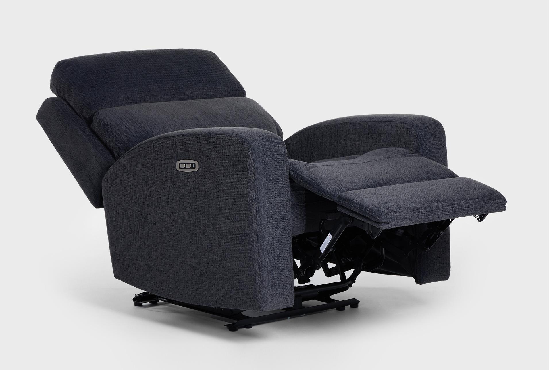 torin navy blue fabric 35" power recliner with usb 18 torin navy blue fabric 35" power recliner with usb