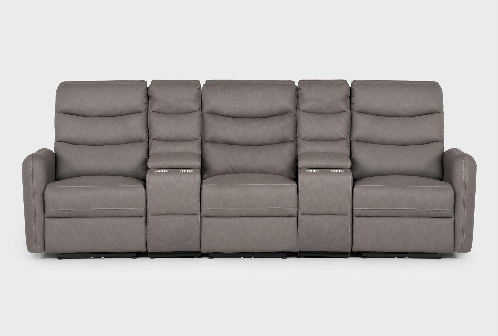 casimir charcoal 5 piece fabric 104" power reclining theater sectional with usb 1 casimir charcoal 5 piece fabric 104" power reclining theater sectional with usb