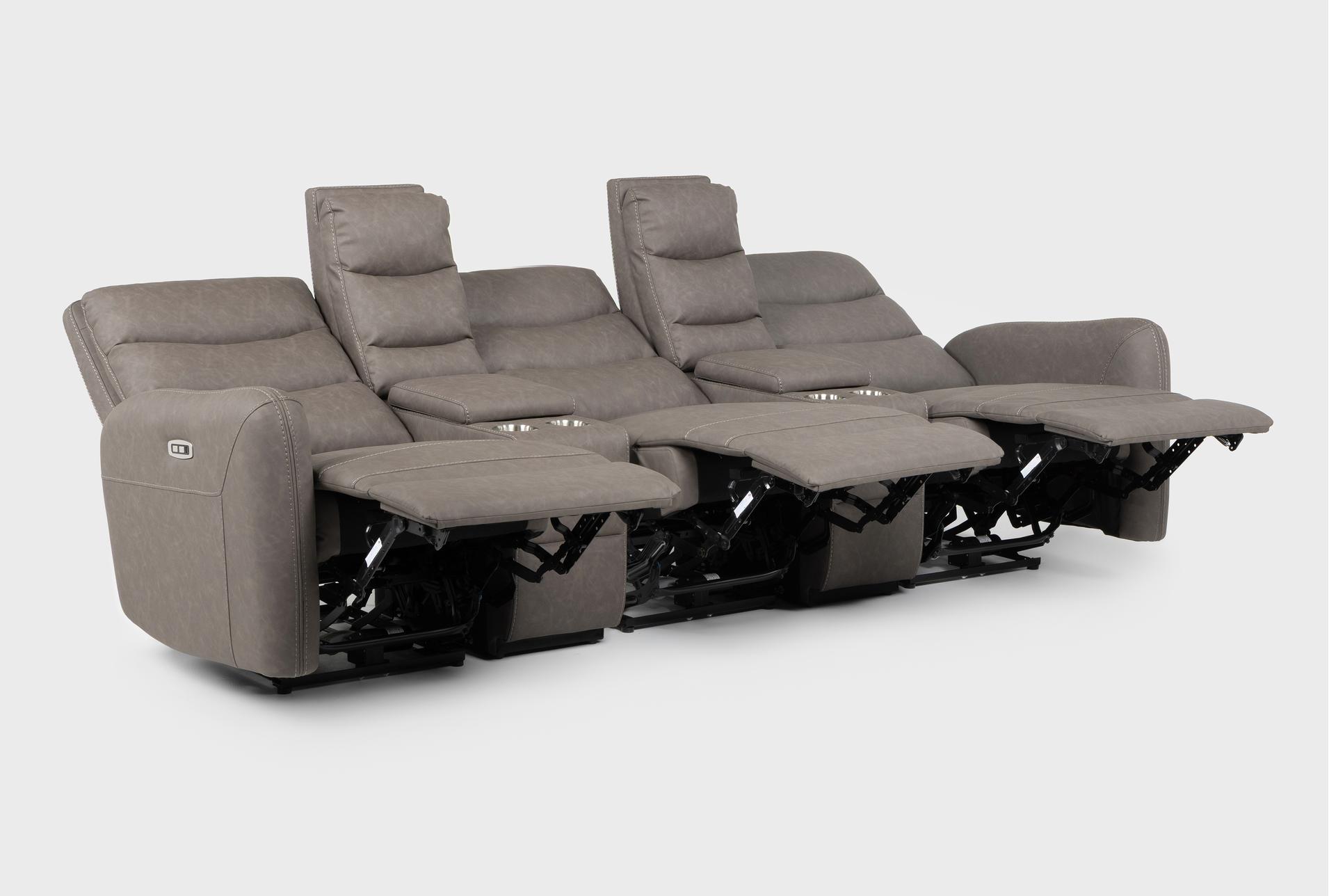 casimir charcoal 5 piece fabric 104" power reclining theater sectional with usb 25 casimir charcoal 5 piece fabric 104" power reclining theater sectional with usb