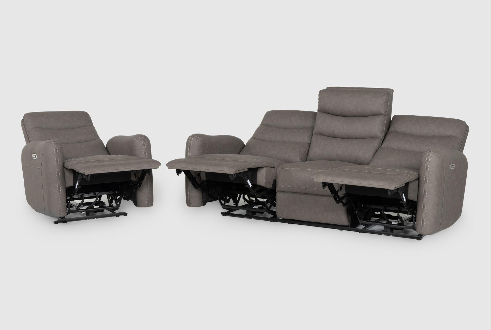 casimir charcoal 2 piece power reclining sofa and recliner set 22 casimir charcoal 2 piece power reclining sofa and recliner set