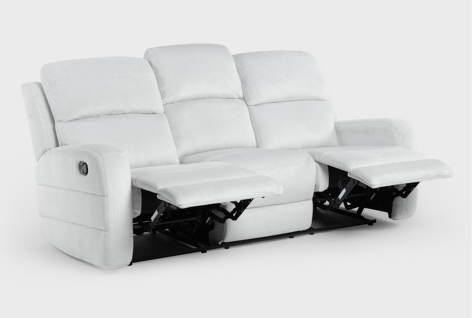 rio grey fabric 83" manual reclining sofa 16 rio grey fabric 83" manual reclining sofa