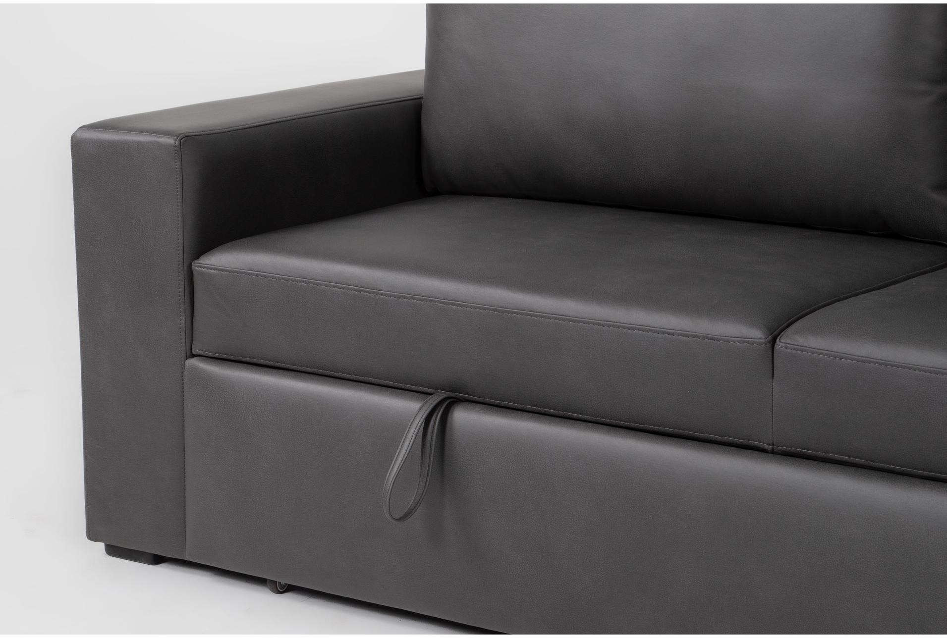 sebastian slate faux leather 92" convertible futon sleeper sofa bed 11 sebastian slate faux leather 92" convertible futon sleeper sofa bed