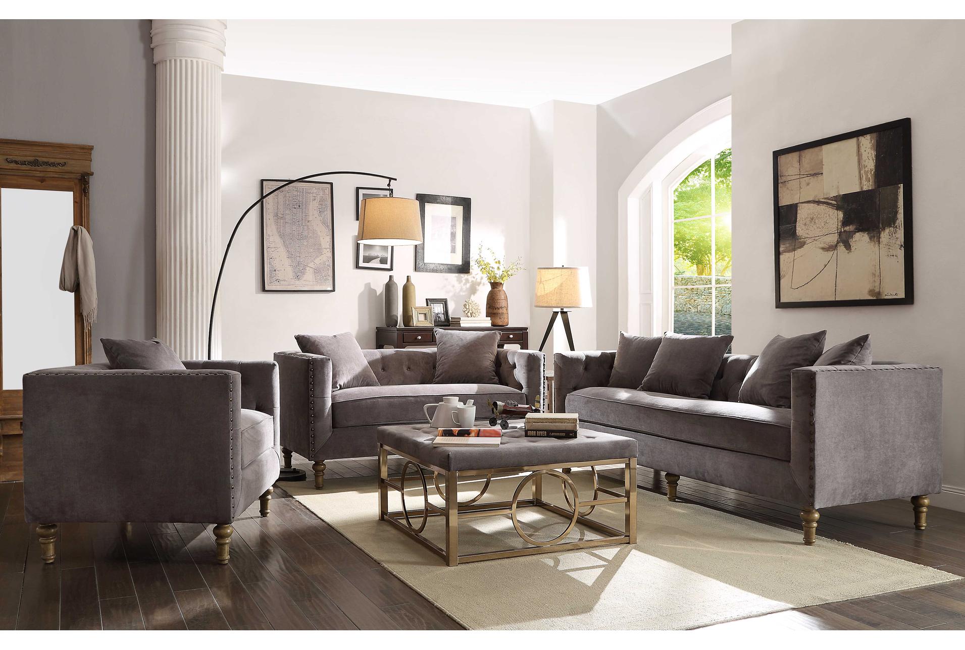 sidonia grey fabric wood bench seat arm chair with nailheads | entryway | with arms | spindle | club 4 sidonia grey fabric wood bench seat arm chair with nailheads | entryway | with arms | spindle | club