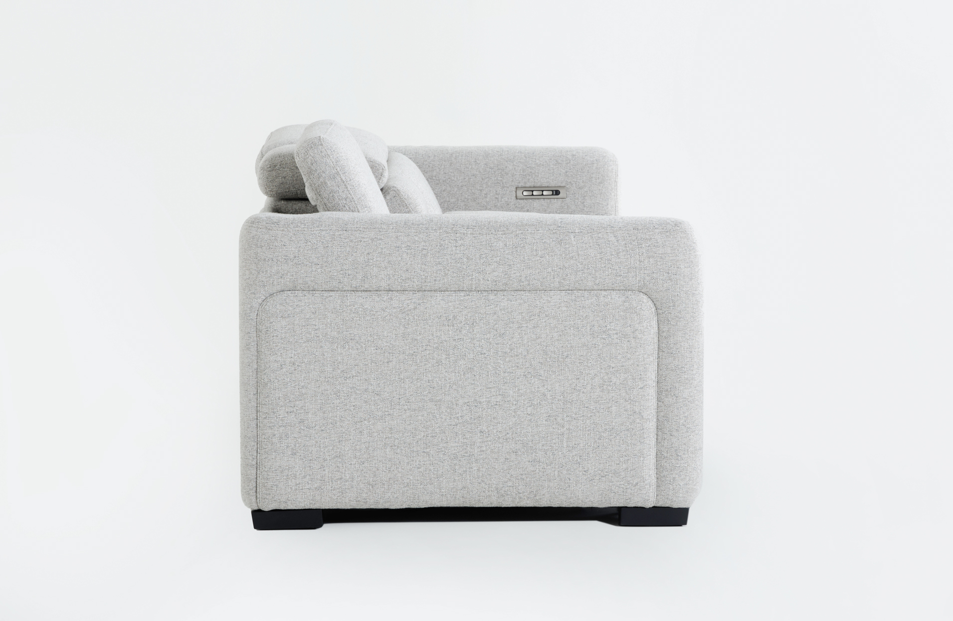 axis 89" 3 piece power reclining modular immersive audio console grey loveseat | adjustable headrests | fabric | usb 7 axis 89" 3 piece power reclining modular immersive audio console grey loveseat | adjustable headrests | fabric | usb