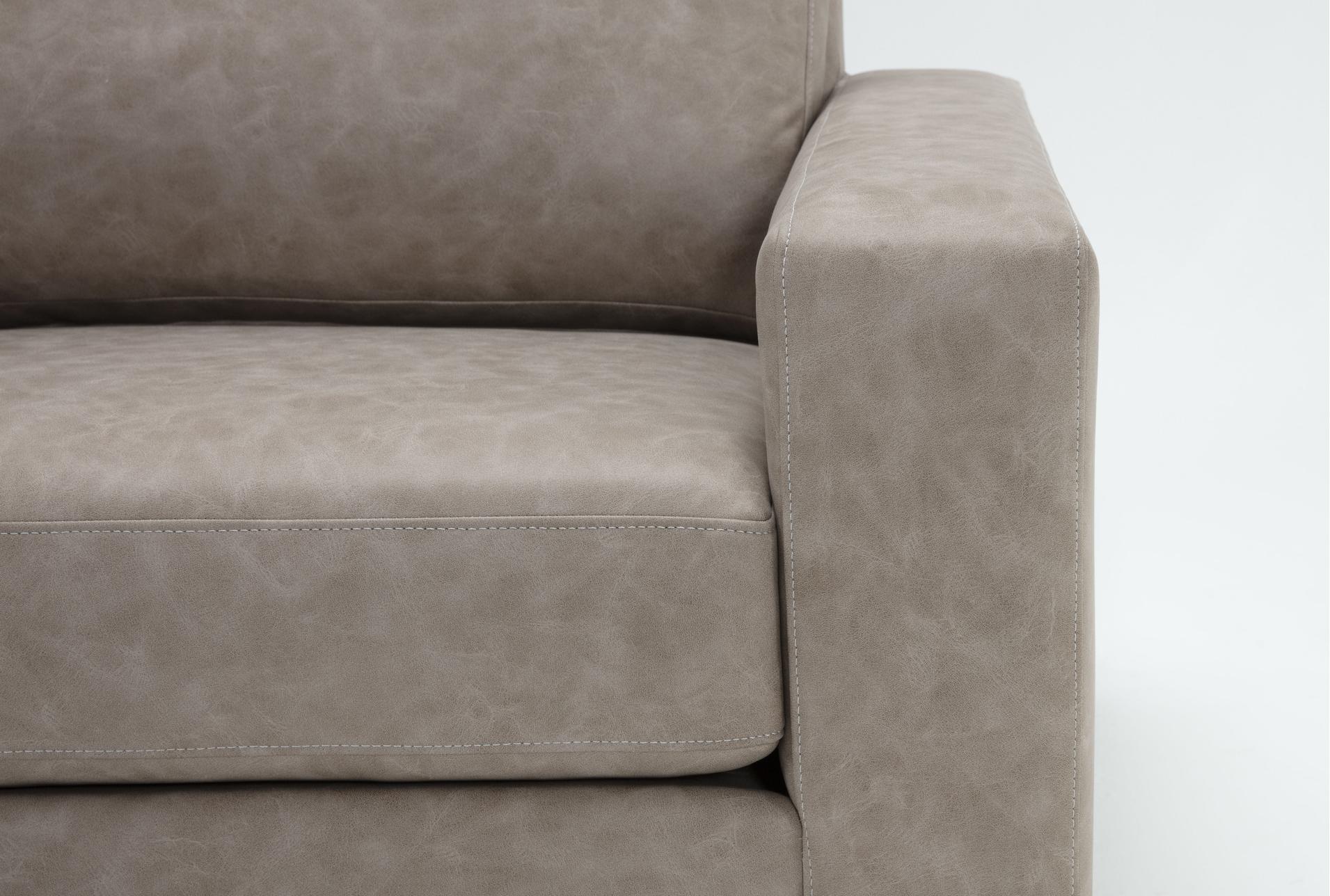 araceli ii taupe beige brown vegan faux leather 4 piece sectional & ottoman | fabric | reversible 10 araceli ii taupe beige brown vegan faux leather 4 piece sectional & ottoman | fabric | reversible