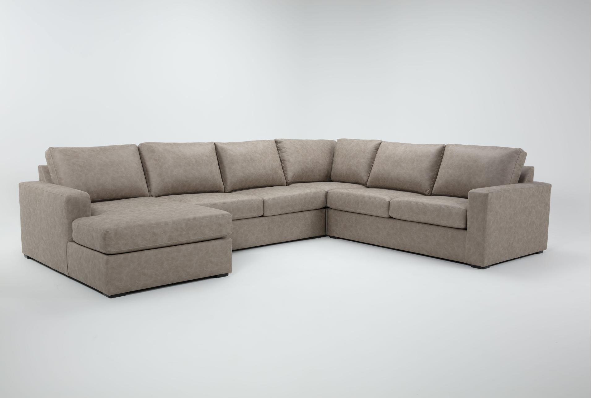 araceli ii taupe beige brown vegan faux leather 4 piece full sleeper sectional with left arm facing chaise | fabric 1 araceli ii taupe beige brown vegan faux leather 4 piece full sleeper sectional with left arm facing chaise | fabric