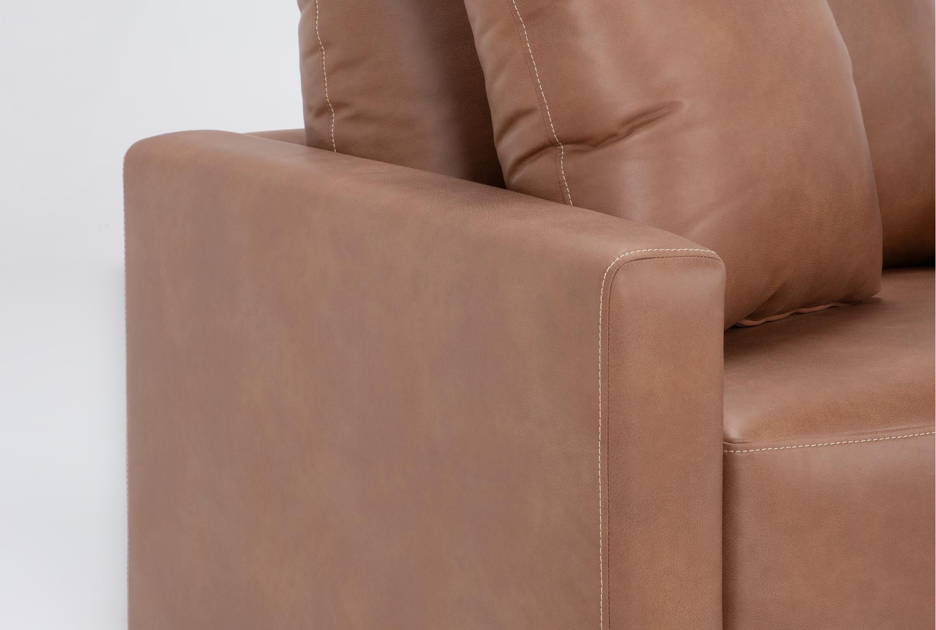 alicia saddle brown vegan faux leather 3 piece 90" sofa loveseat & swivel chair set | loose reversible back 12 alicia saddle brown vegan faux leather 3 piece 90" sofa loveseat & swivel chair set | loose reversible back