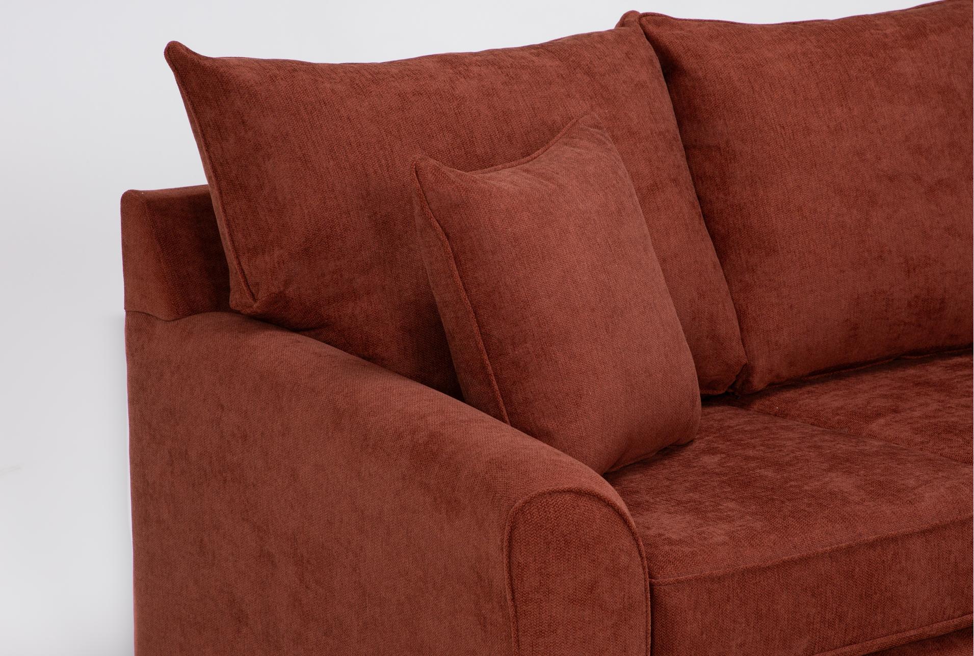 jaylen ii terracotta fabric 88" queen sleeper sofa & chaise set 12 jaylen ii terracotta fabric 88" queen sleeper sofa & chaise set