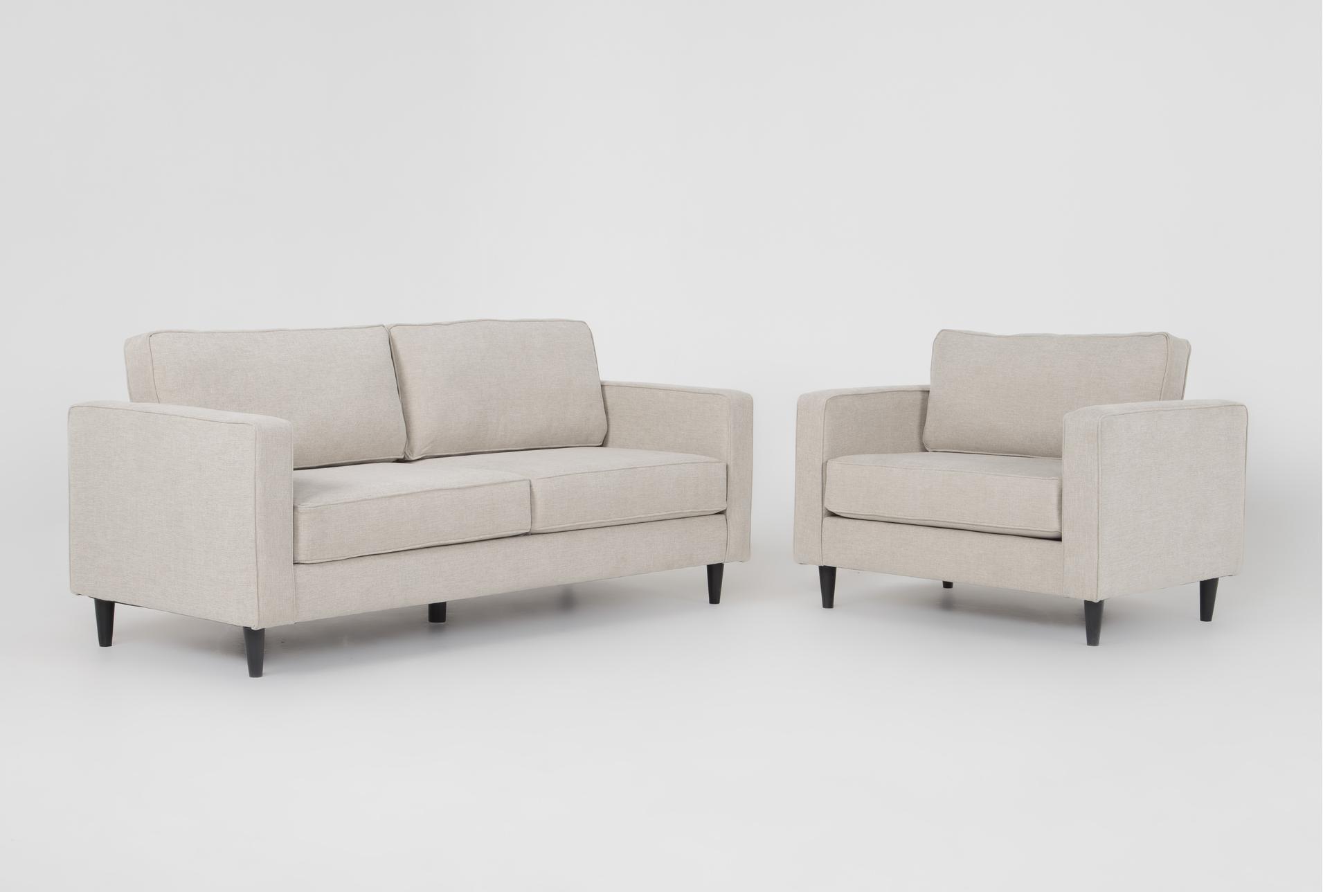 calais iii linen modern 2 piece sofa|chair set 1 calais iii linen modern 2 piece sofa|chair set