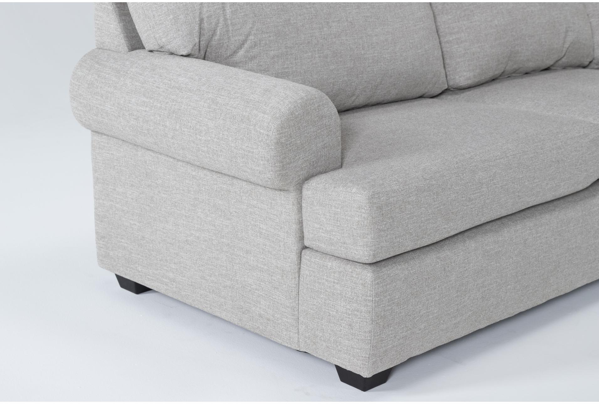 hampstead dove grey fabric 139" 2 piece l-shaped sectional with left arm facing queen memory foam sleeper sofa bed 10 hampstead dove grey fabric 139" 2 piece l-shaped sectional with left arm facing queen memory foam sleeper sofa bed