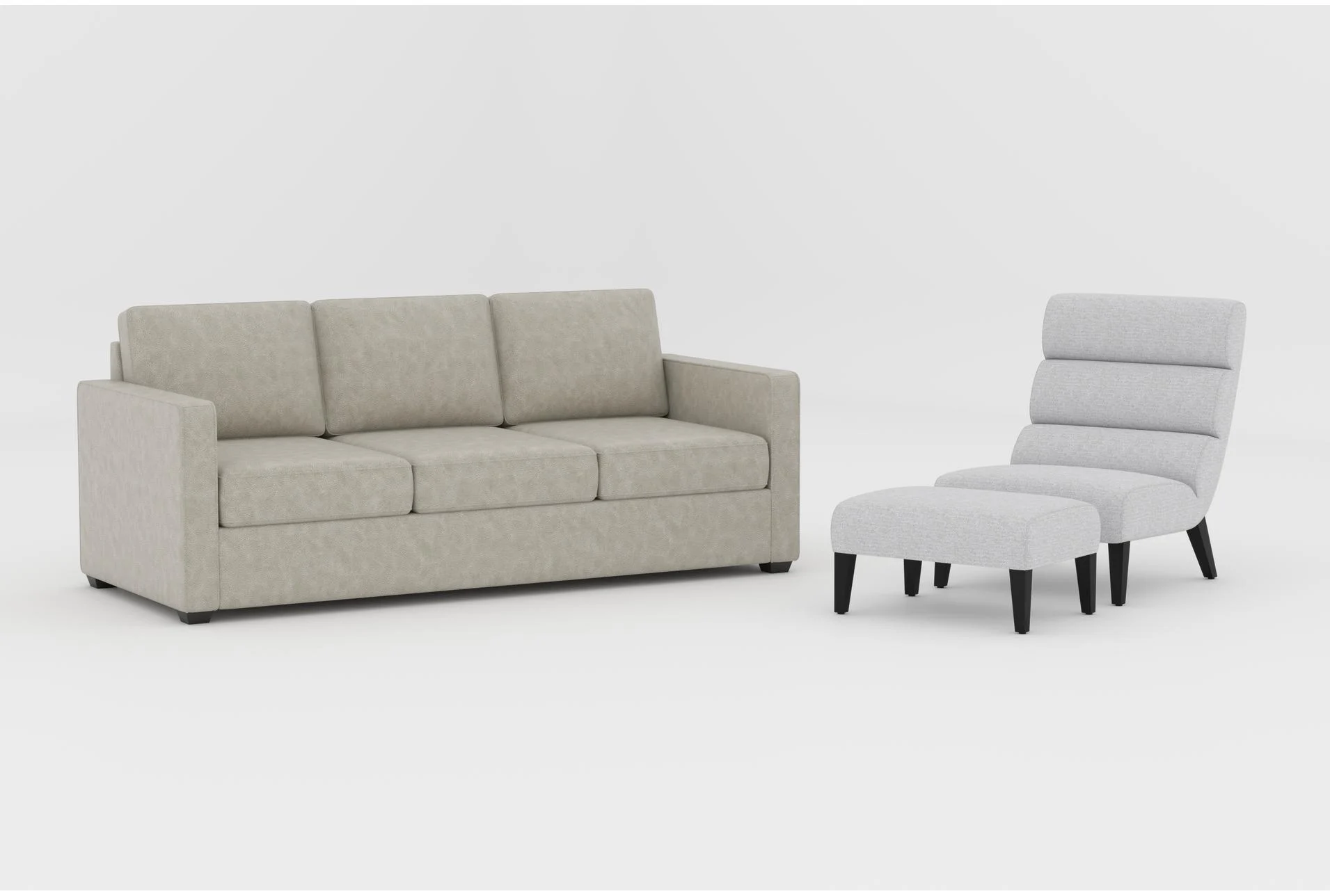 mathers mocha vegan faux leather 91" sofa|lucca white fabric linen accent chair & ottoman 1 mathers mocha vegan faux leather 91" sofa|lucca white fabric linen accent chair & ottoman