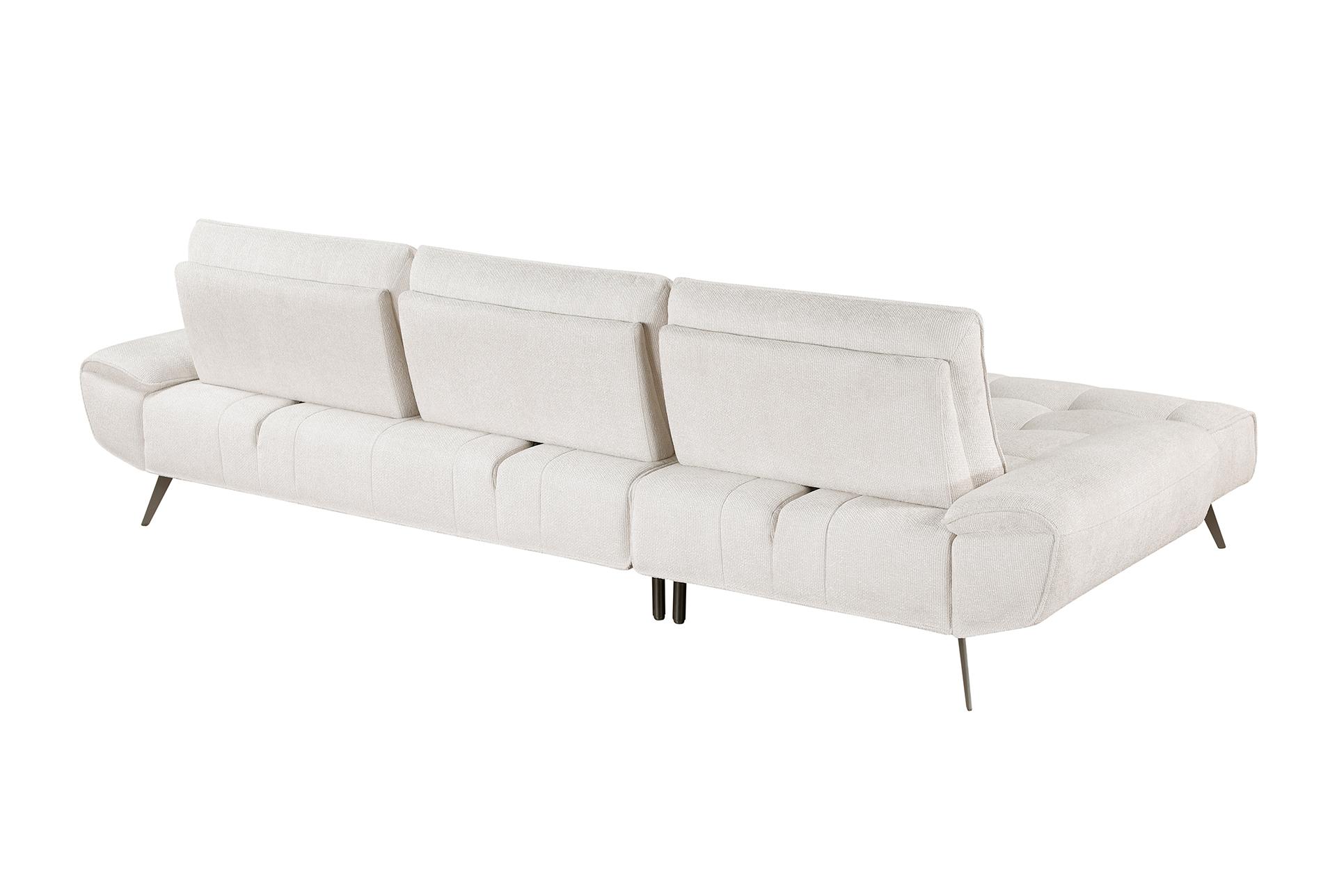 vortex beige 2-piece sectional with left chaise and dual-position backs for adjustable seat depth 15 vortex beige 2-piece sectional with left chaise and dual-position backs for adjustable seat depth