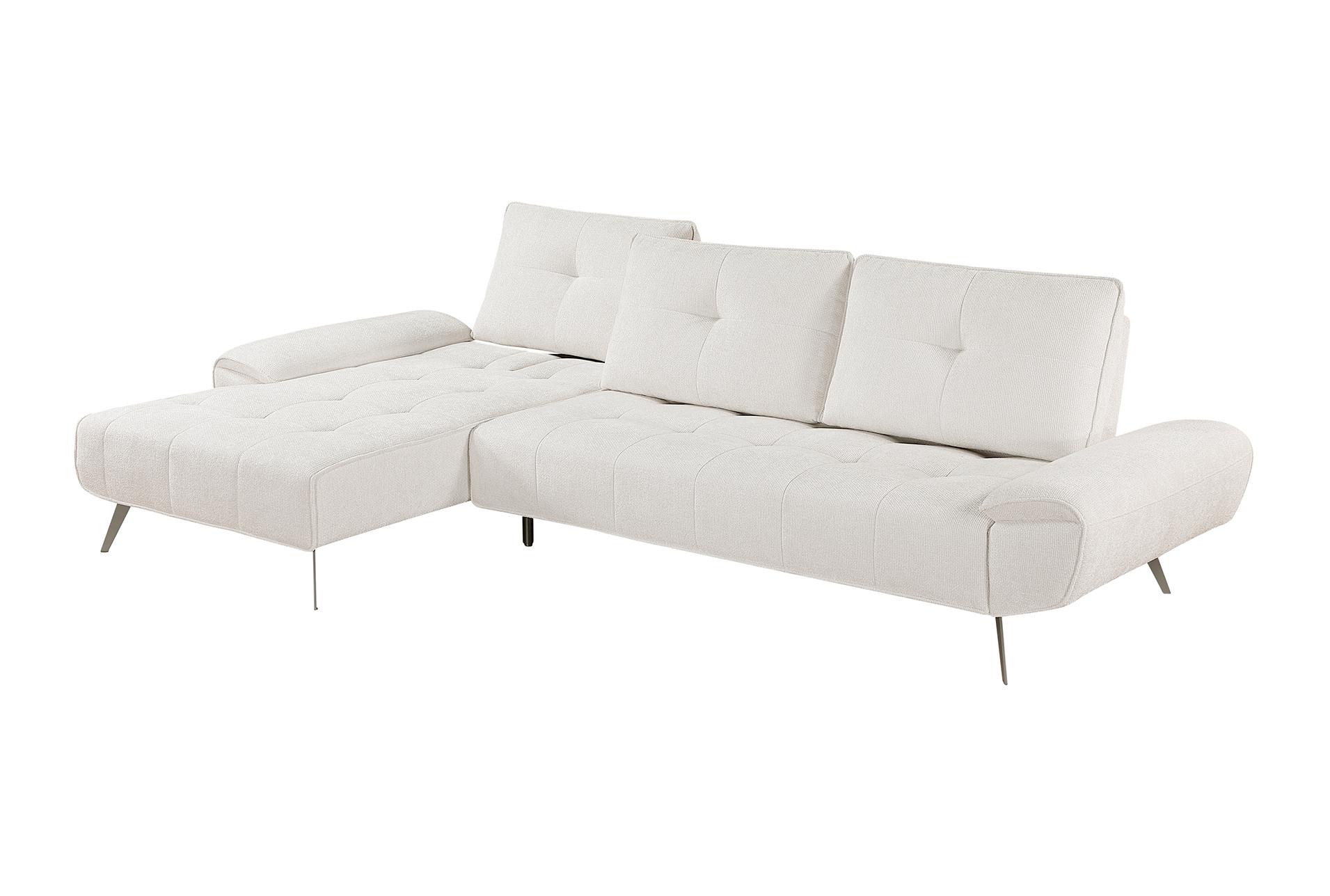 vortex beige 2-piece sectional with left chaise and dual-position backs for adjustable seat depth 16 vortex beige 2-piece sectional with left chaise and dual-position backs for adjustable seat depth