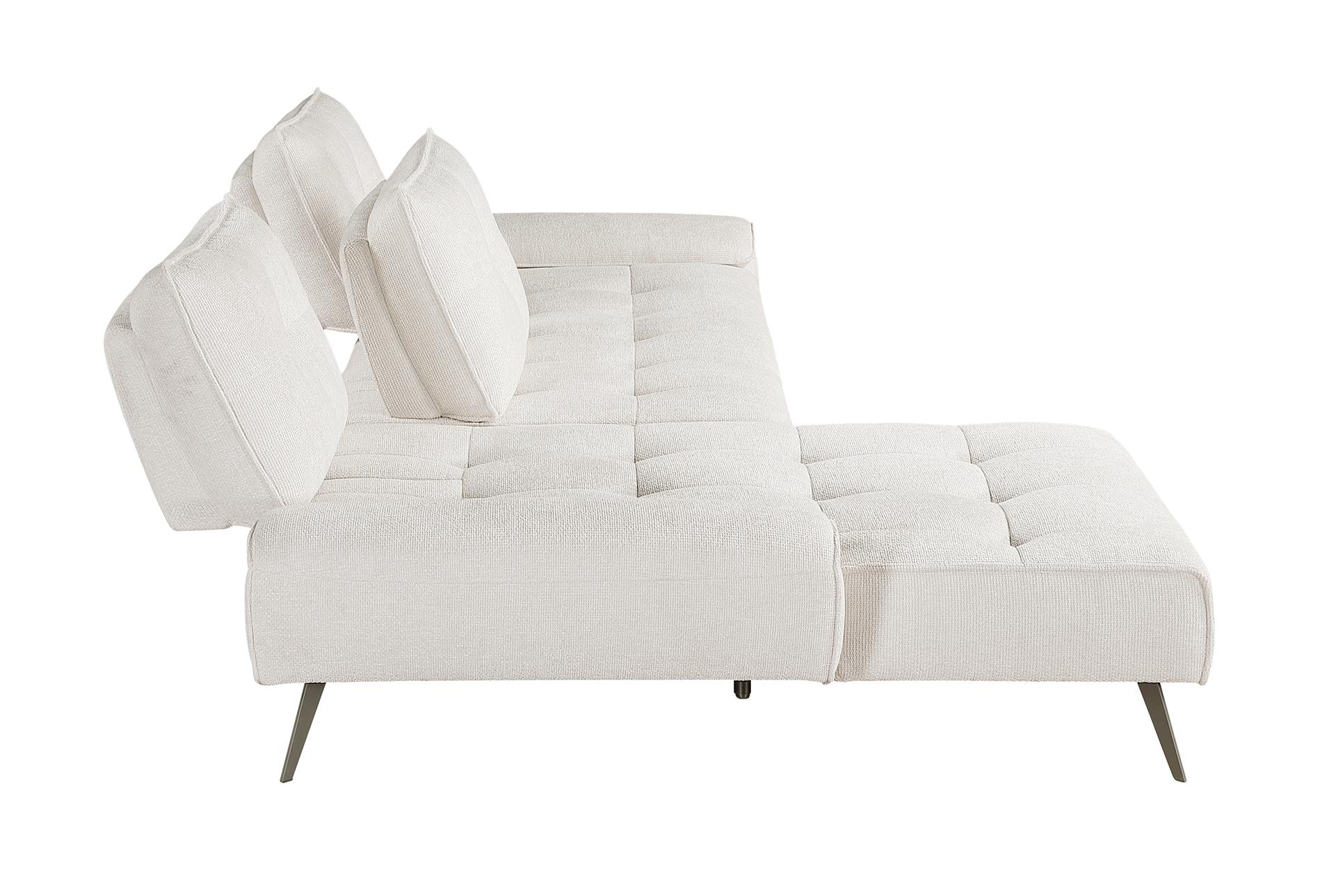 vortex beige 2-piece sectional with left chaise and dual-position backs for adjustable seat depth 18 vortex beige 2-piece sectional with left chaise and dual-position backs for adjustable seat depth