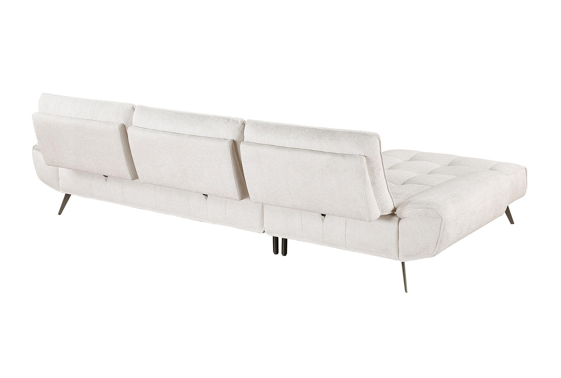 vortex beige 2-piece sectional with left chaise and dual-position backs for adjustable seat depth 19 vortex beige 2-piece sectional with left chaise and dual-position backs for adjustable seat depth