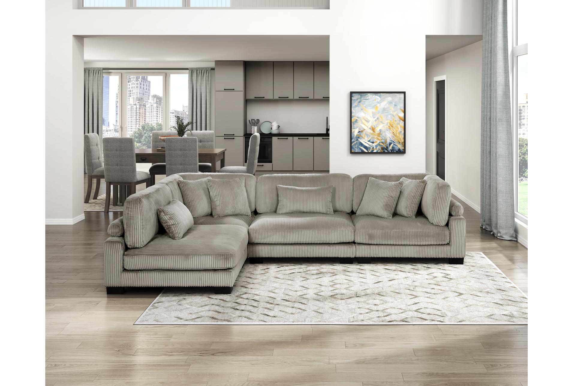 ellery brown corduroy 4-piece modular sectional | fabric | reversible | loose reversible back 26 ellery brown corduroy 4-piece modular sectional | fabric | reversible | loose reversible back