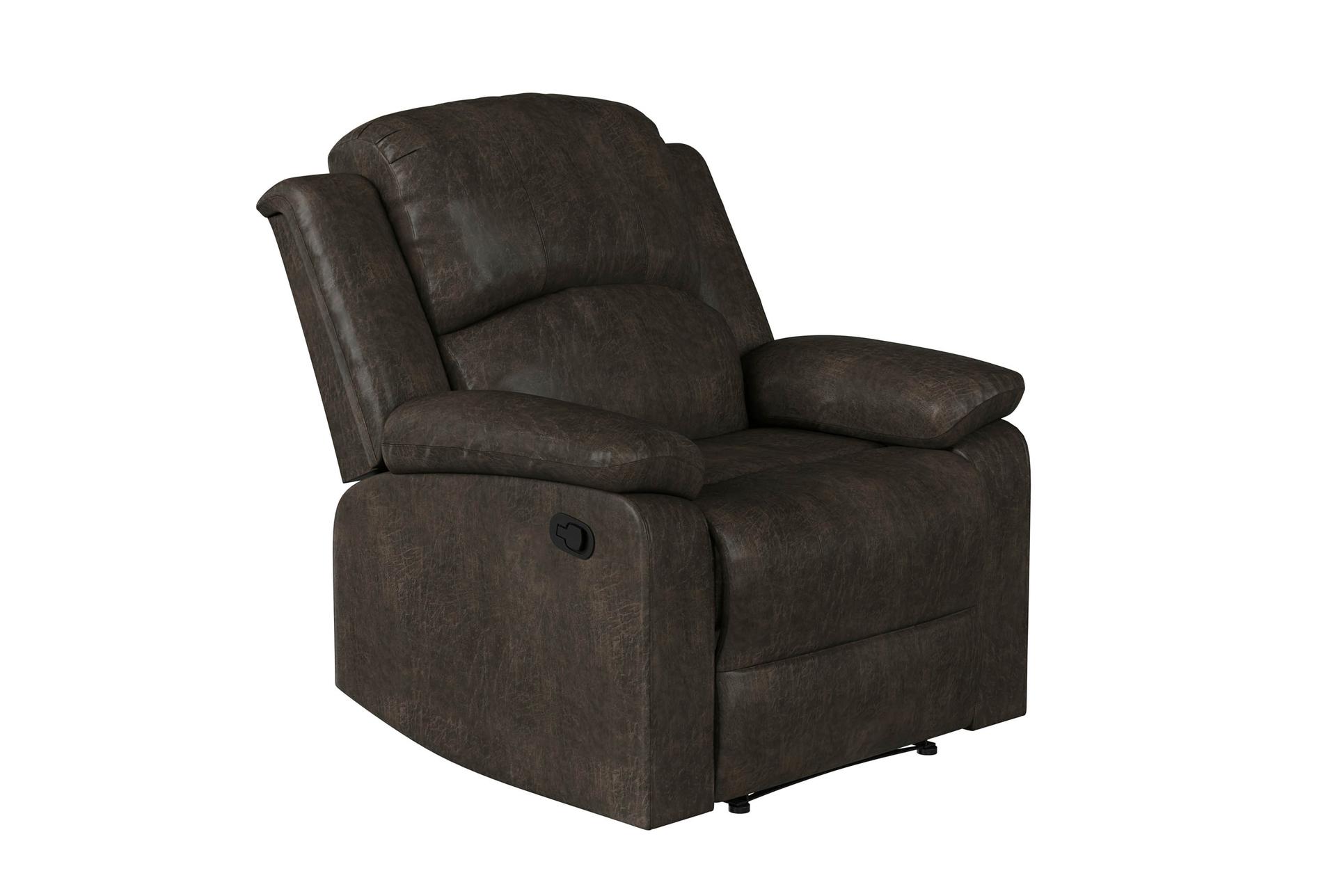 derby java faux suede 66" manual oversized recliner with adjustable headrest 13 derby java faux suede 66" manual oversized recliner with adjustable headrest