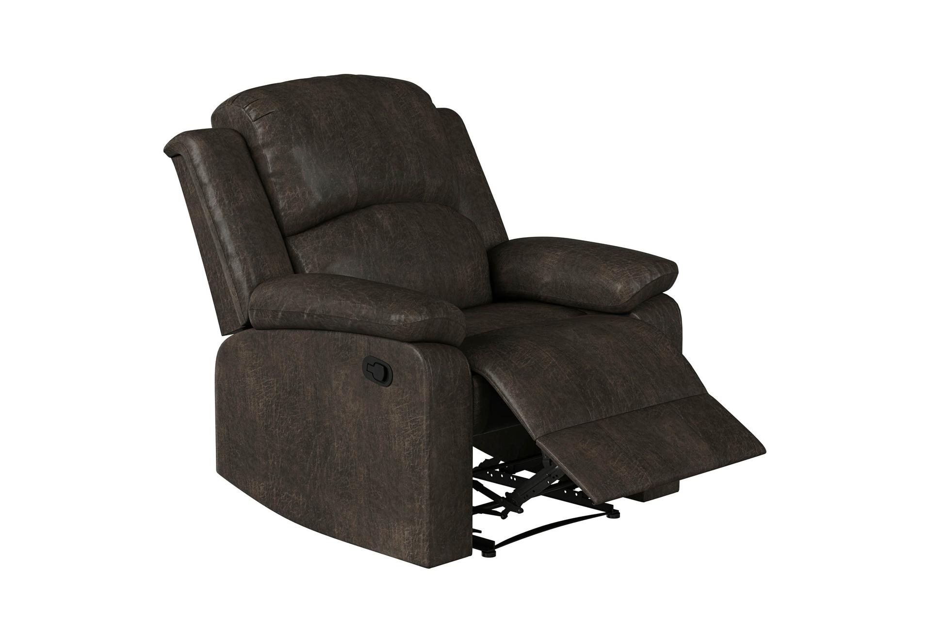 derby java faux suede 66" manual oversized recliner with adjustable headrest 14 derby java faux suede 66" manual oversized recliner with adjustable headrest