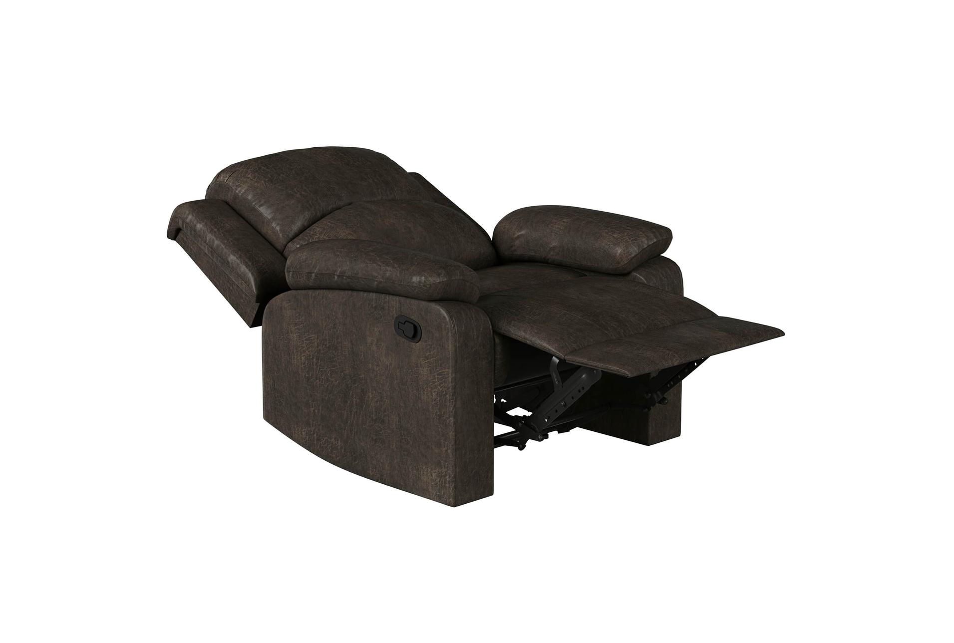 derby java faux suede 66" manual oversized recliner with adjustable headrest 15 derby java faux suede 66" manual oversized recliner with adjustable headrest