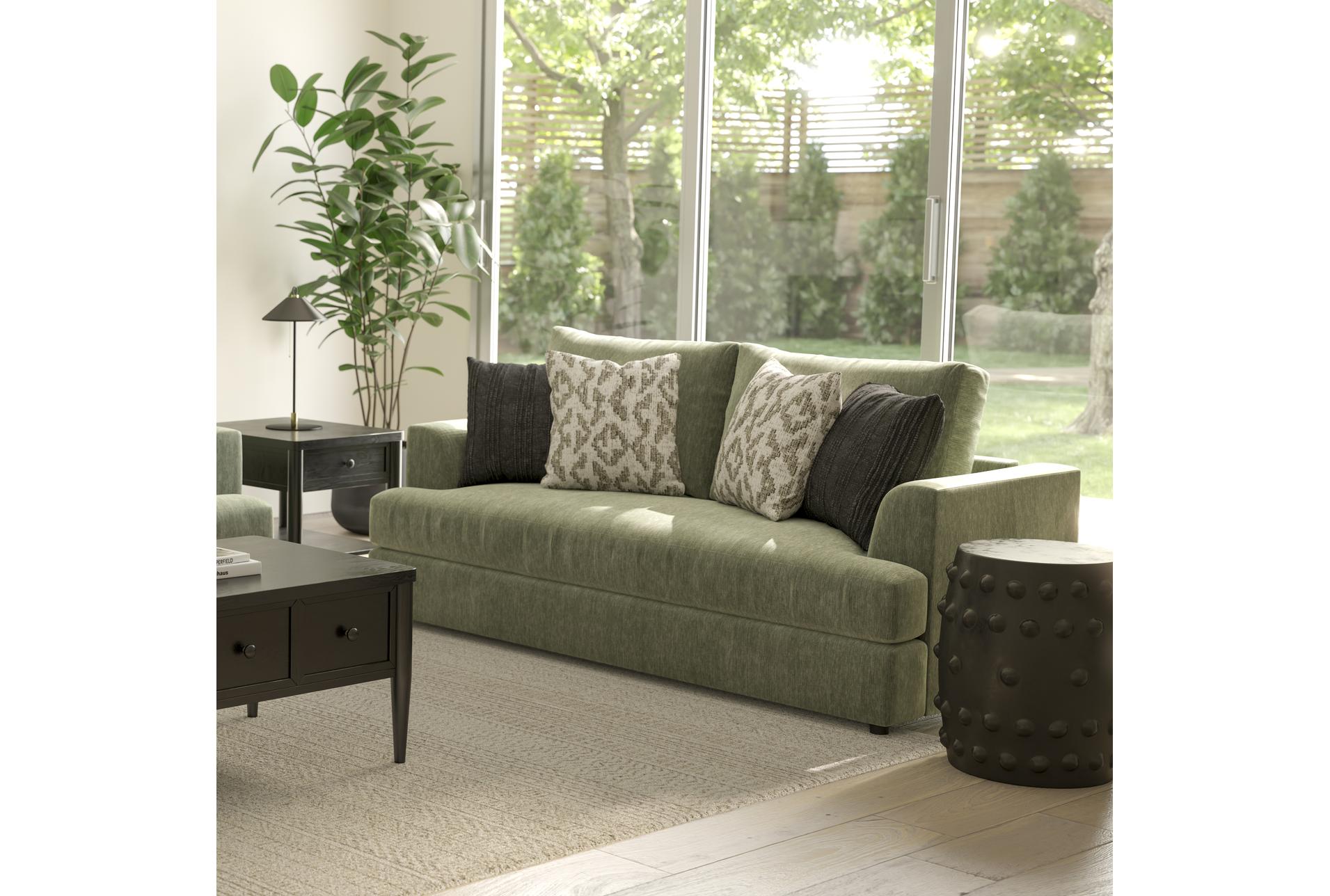 opaline green crypton fabric down high performance 85" condo sofa | contract grade | loose reversible back 16 opaline green crypton fabric down high performance 85" condo sofa | contract grade | loose reversible back