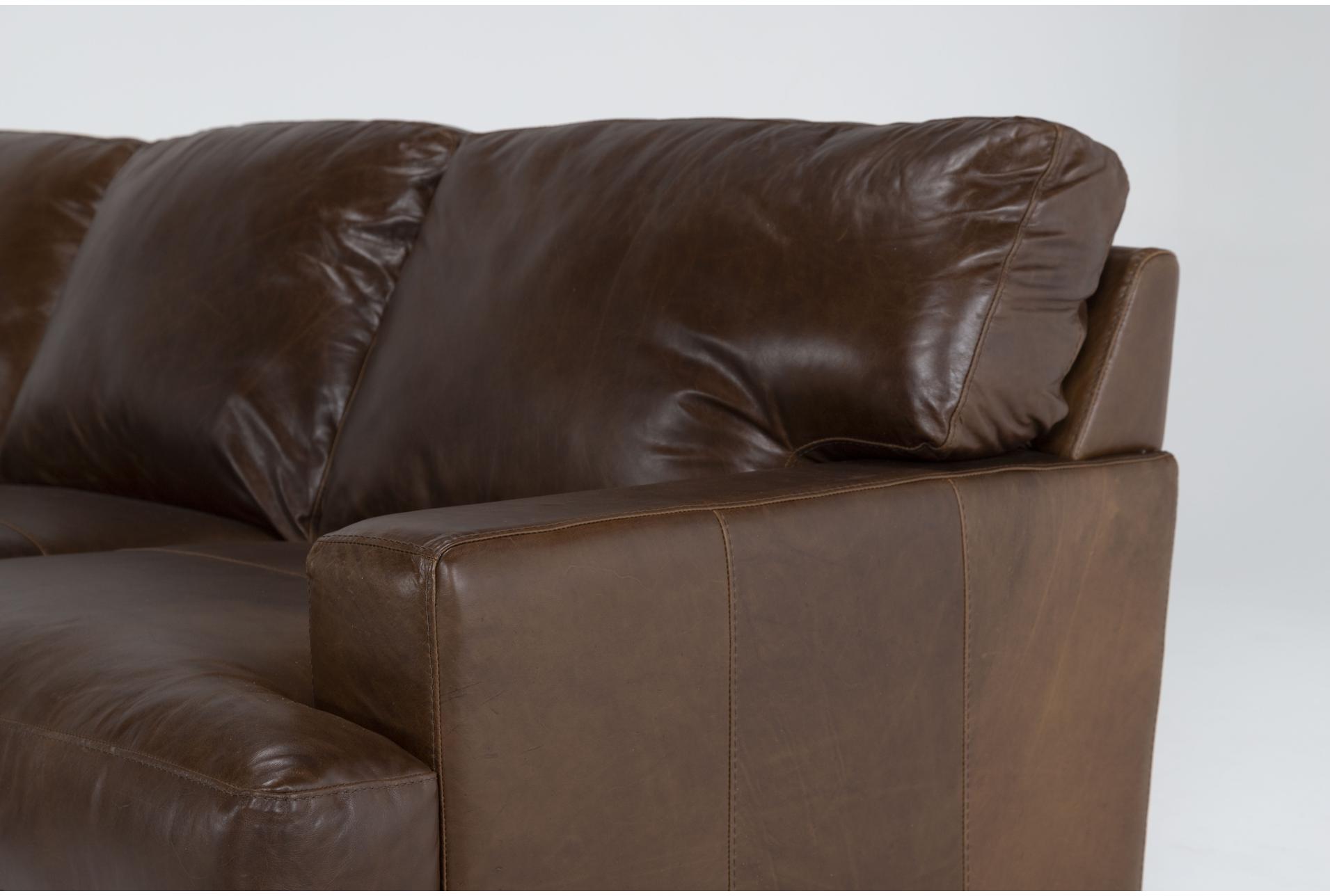 grisham natural brown 100% top grain italian leather 111" 3 piece modular l-shaped sectional | symmetrical | track arms 6 grisham natural brown 100% top grain italian leather 111" 3 piece modular l-shaped sectional | symmetrical | track arms