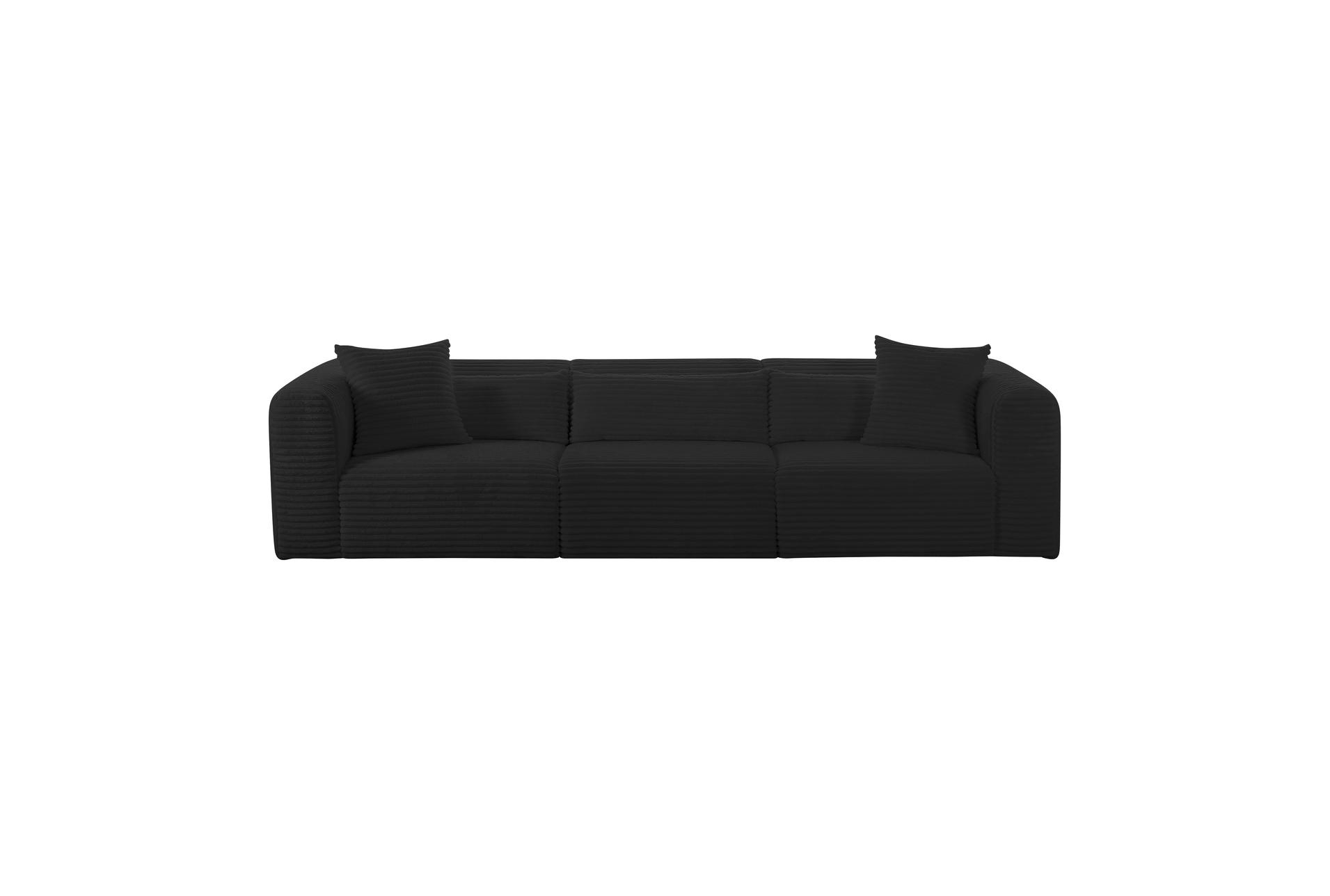 tarra fluffy oversized black corduroy fabric modular sofa 7 tarra fluffy oversized black corduroy fabric modular sofa