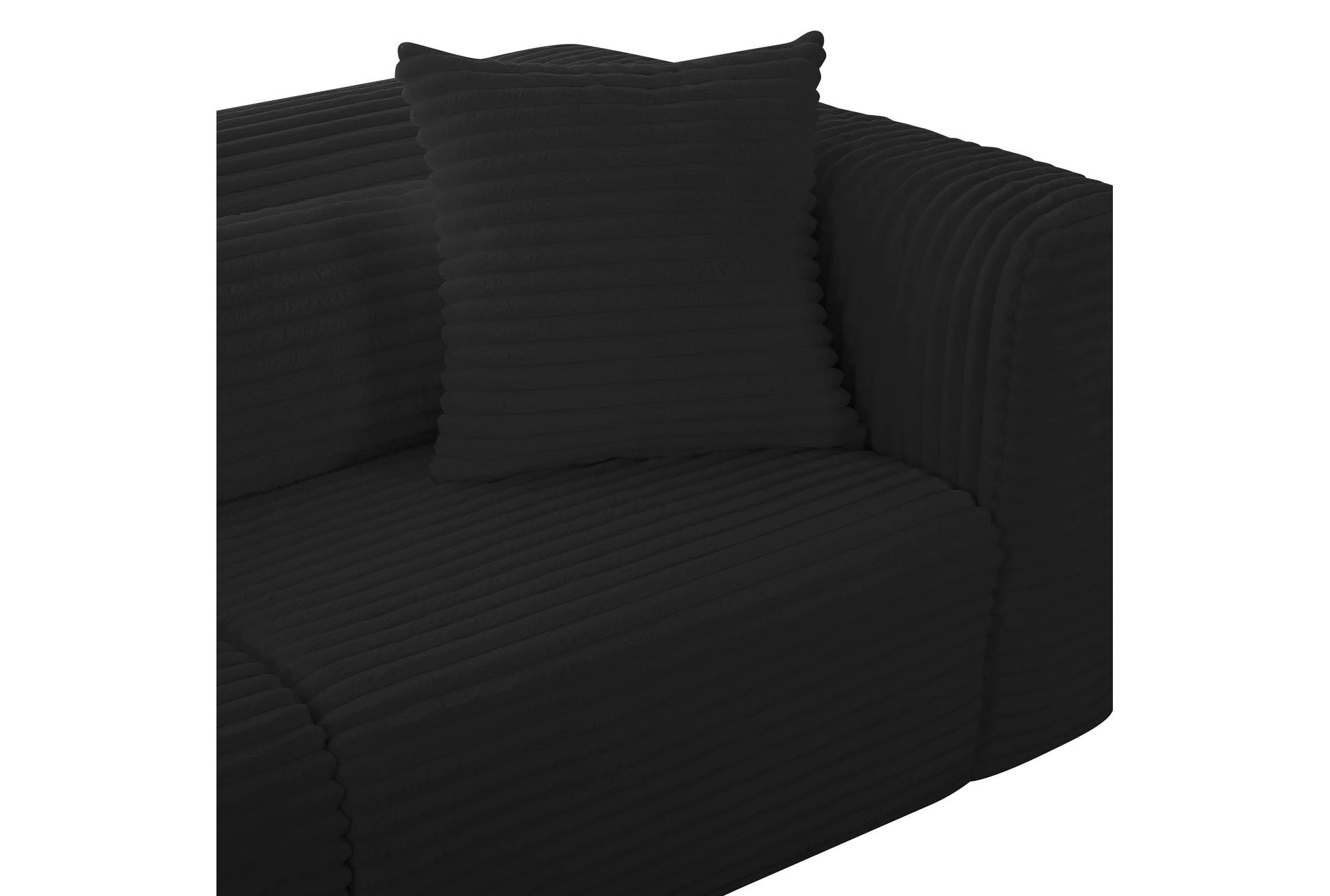 tarra fluffy oversized black corduroy fabric modular sofa 9 tarra fluffy oversized black corduroy fabric modular sofa