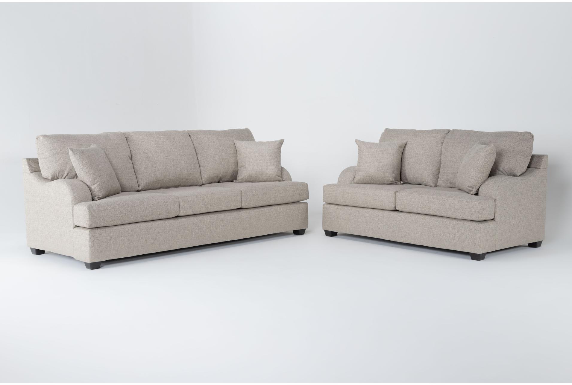 esteban beige fabric 2 piece sofa & loveseat set 1 esteban beige fabric 2 piece sofa & loveseat set