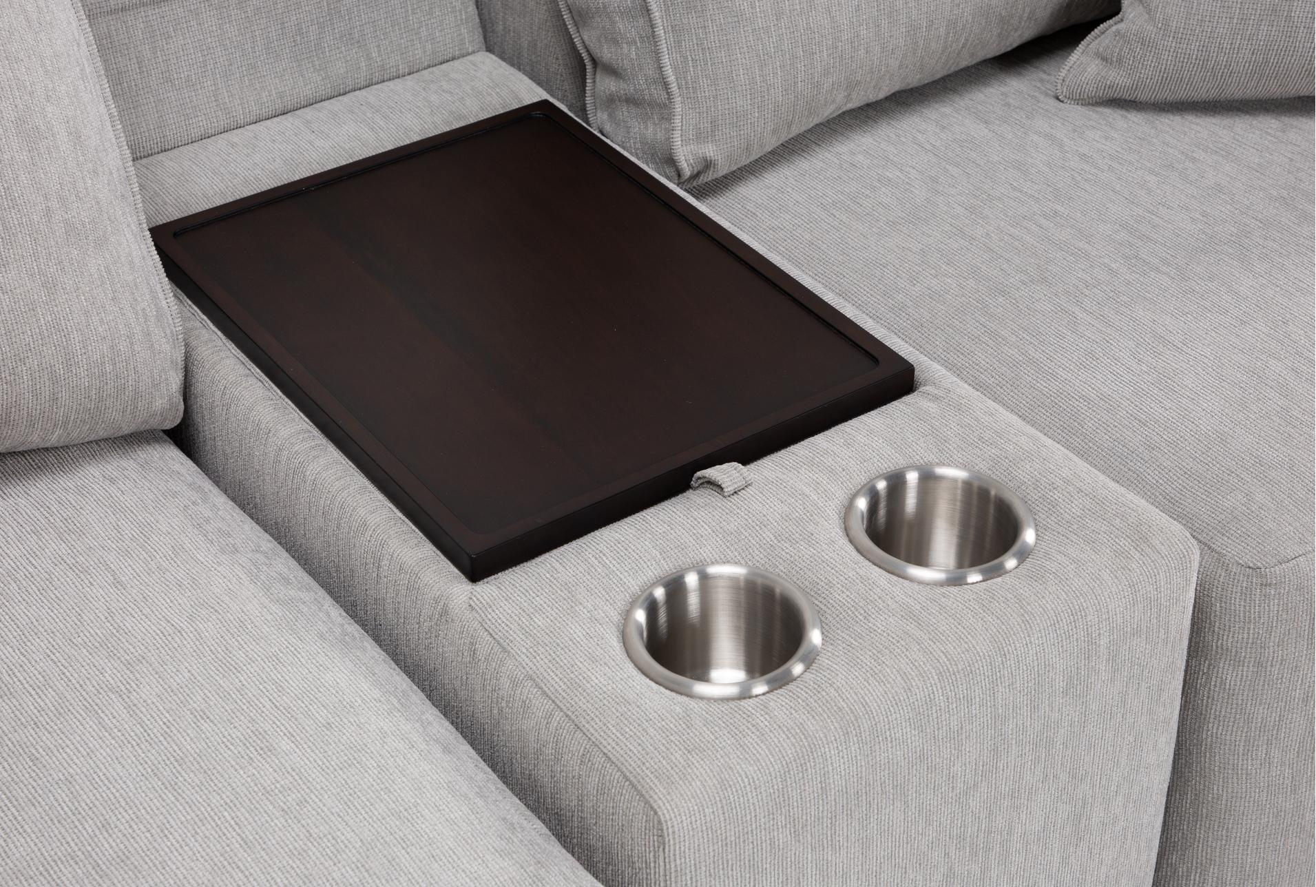 holland mist grey perfomance fabric 7 piece 113" modular sectional with console storage cupholders and usb | reversible | performance fabric 15 holland mist grey perfomance fabric 7 piece 113" modular sectional with console storage cupholders and usb | reversible | performance fabric