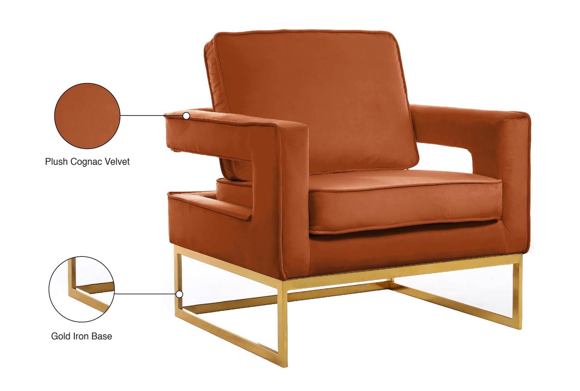 noah cognac velvet accent chair 15 noah cognac velvet accent chair