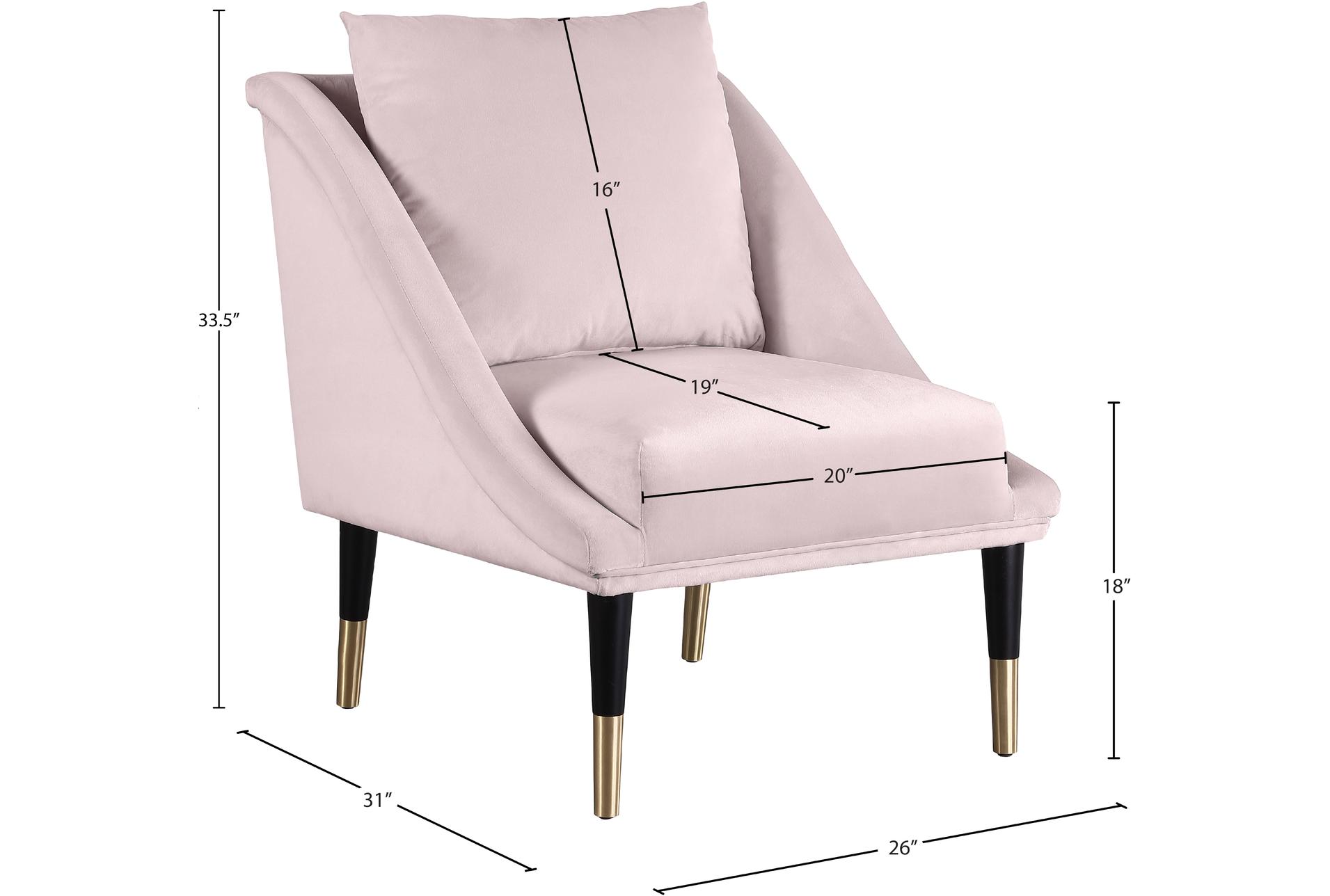 elegante pink velvet accent chair with accent pillow | fabric 10 elegante pink velvet accent chair with accent pillow | fabric