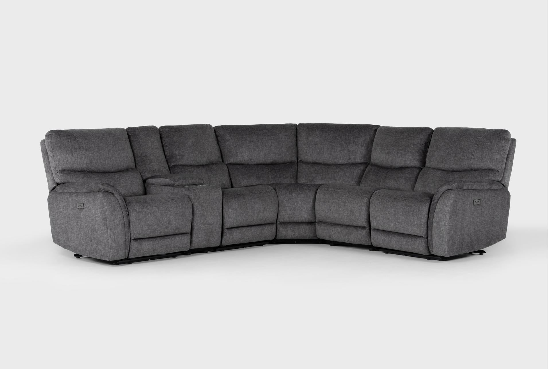 nash 6 piece 117"power reclining modular sectional with console 1 nash 6 piece 117"power reclining modular sectional with console