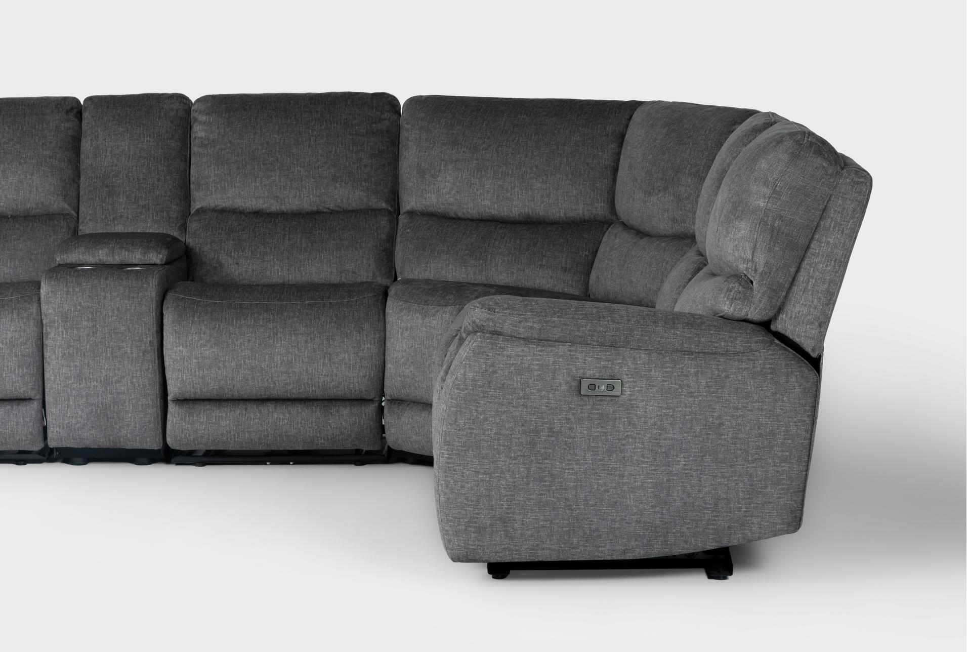 nash 6 piece 117"power reclining modular sectional with console 22 nash 6 piece 117"power reclining modular sectional with console