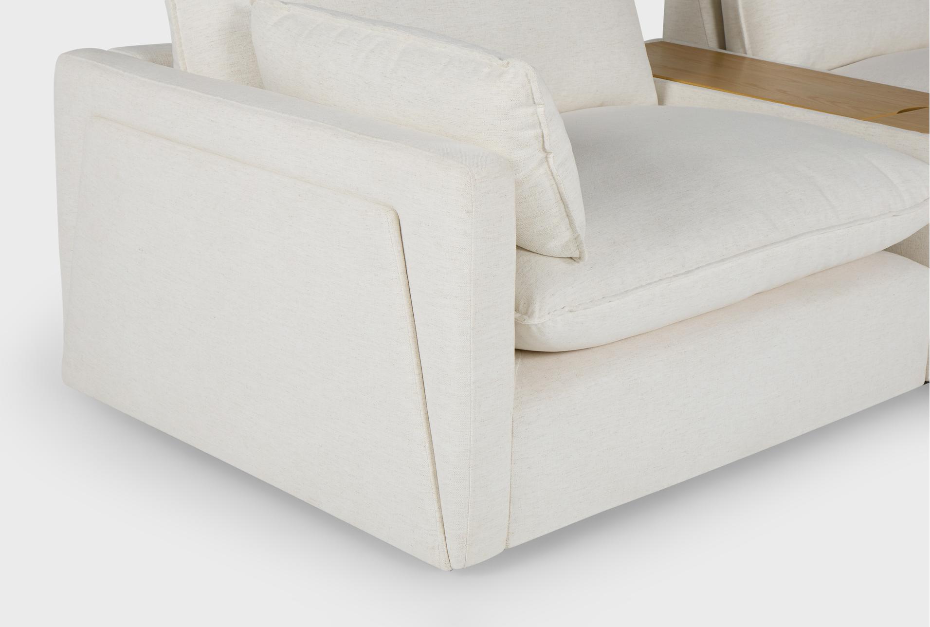 getaway white 199" 7 piece modular sectional with console | featuring crypton performance 26 getaway white 199" 7 piece modular sectional with console | featuring crypton performance