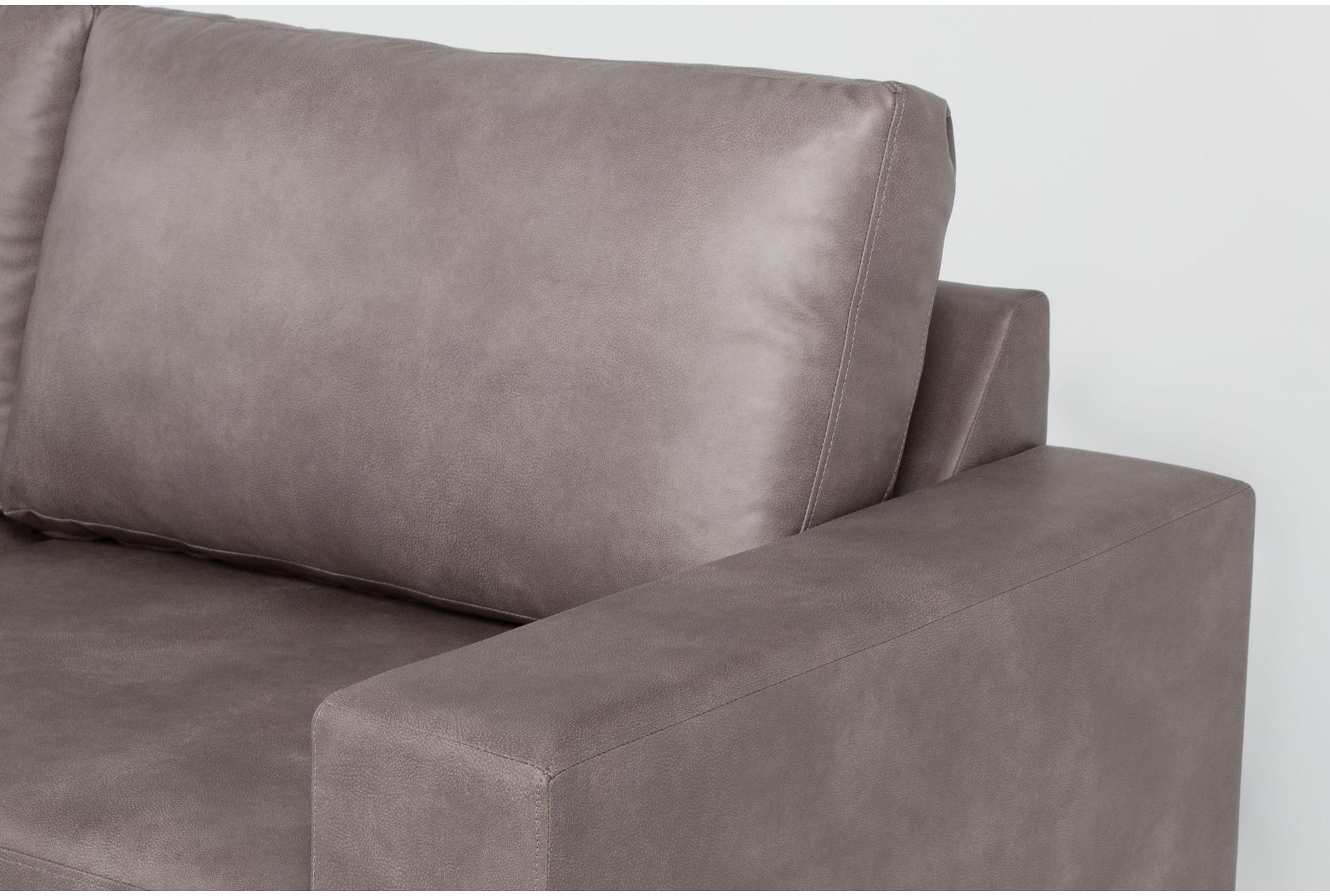 sebastian taupe brown faux leather 109" 2 piece sectional with right arm facing convertible loveseat | fabric | sleeper 13 sebastian taupe brown faux leather 109" 2 piece sectional with right arm facing convertible loveseat | fabric | sleeper