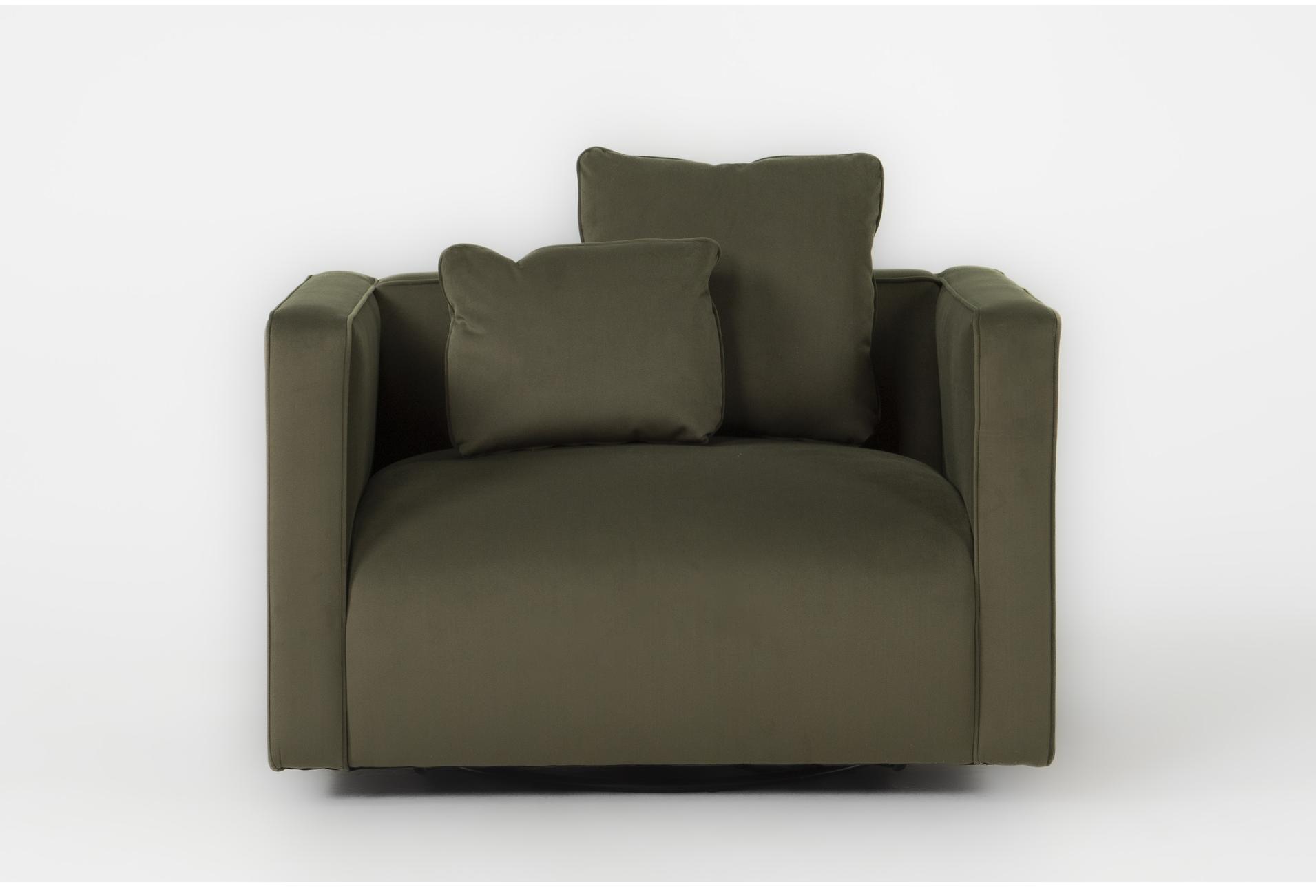 tao olive green velvet 45" swivel arm chair | fabric 1 tao olive green velvet 45" swivel arm chair | fabric