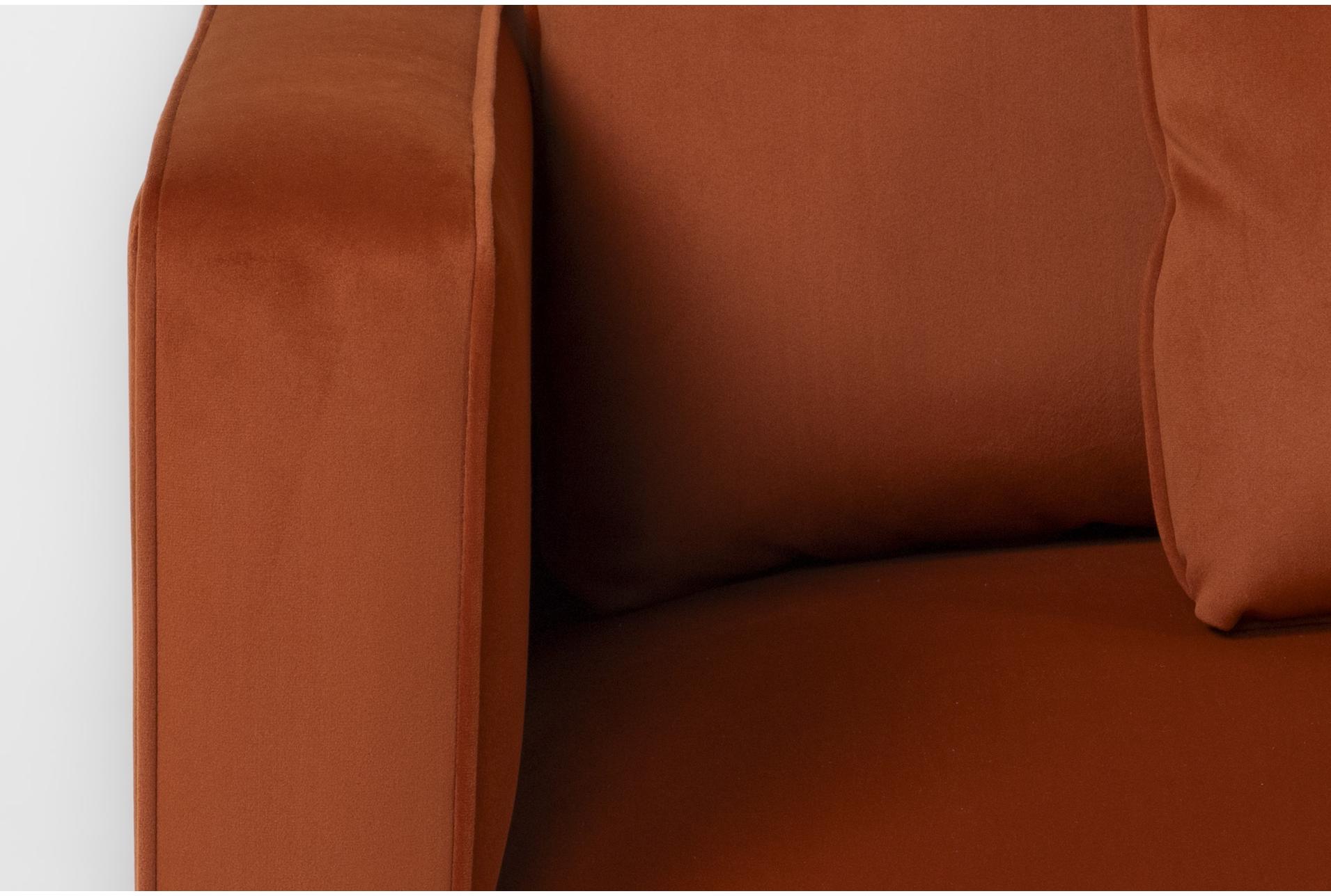 tao burnt sienna velvet 119" 3 piece sofa 10 tao burnt sienna velvet 119" 3 piece sofa