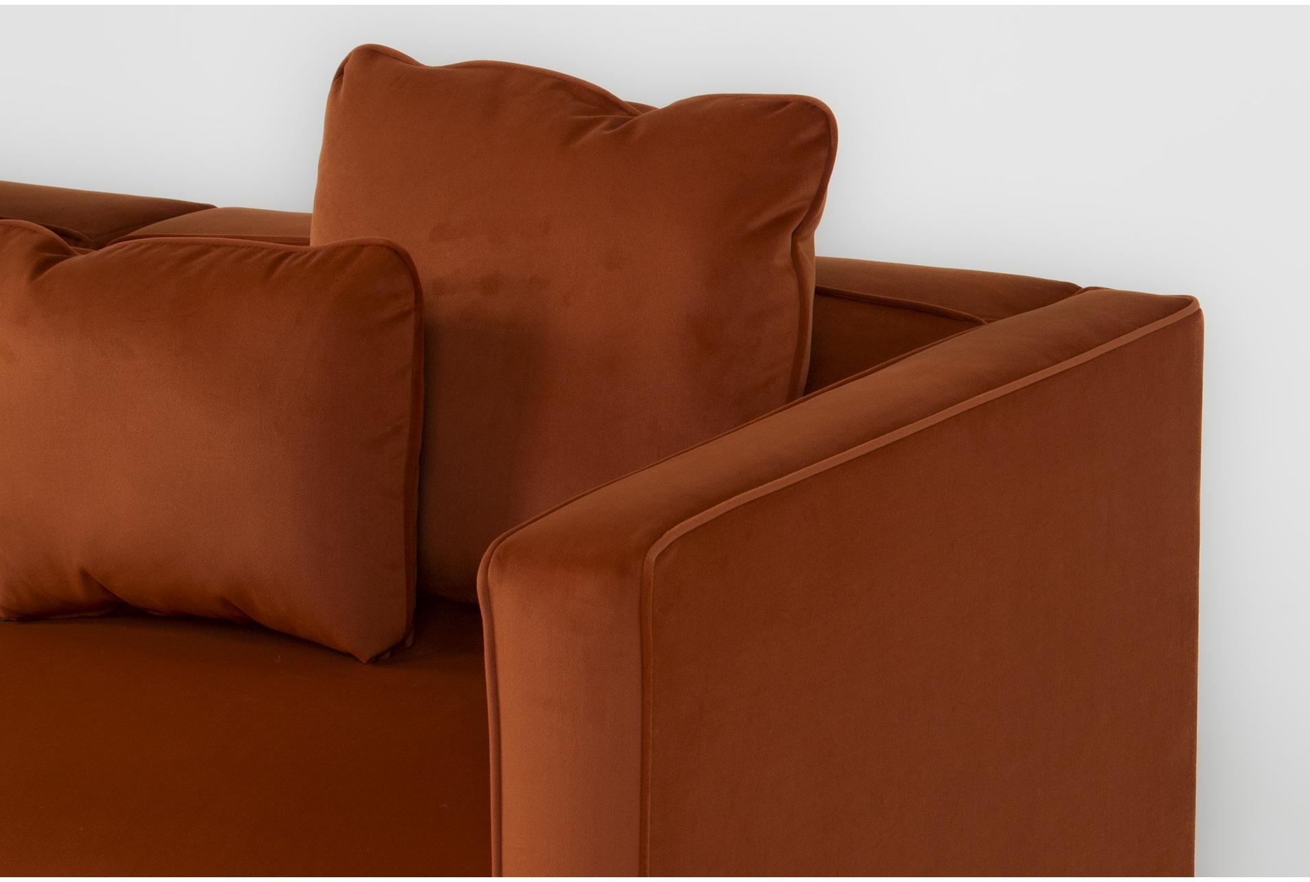 tao burnt sienna velvet 119" 3 piece sofa 12 tao burnt sienna velvet 119" 3 piece sofa