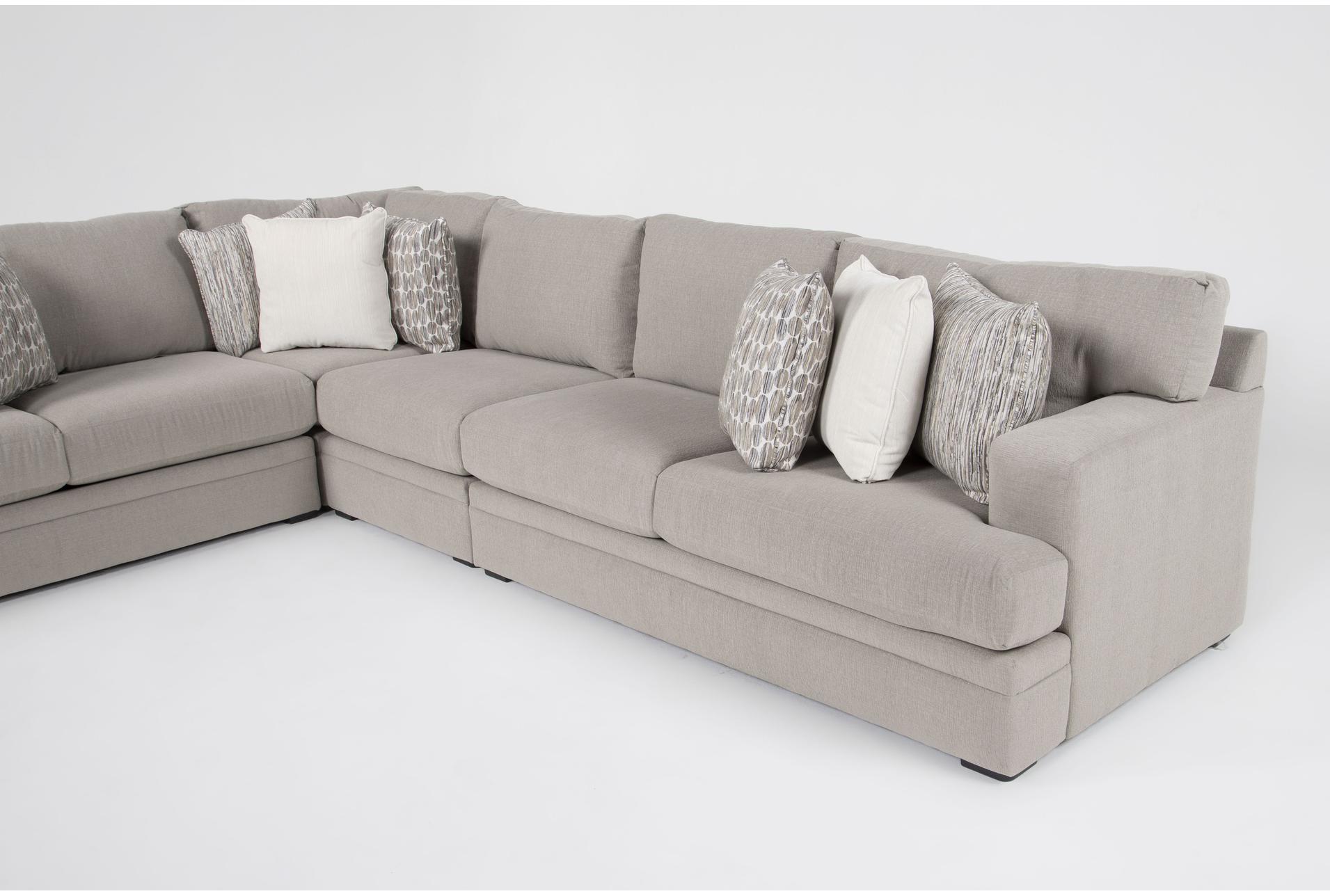 anacapa cement grey 141" 4 piece sectional & ottoman 9 anacapa cement grey 141" 4 piece sectional & ottoman
