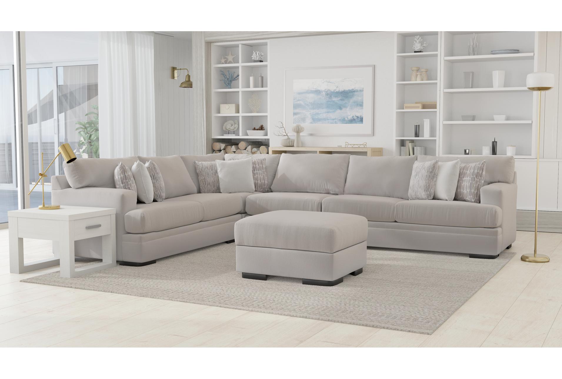 anacapa cement grey 141" 4 piece sectional & ottoman 11 anacapa cement grey 141" 4 piece sectional & ottoman