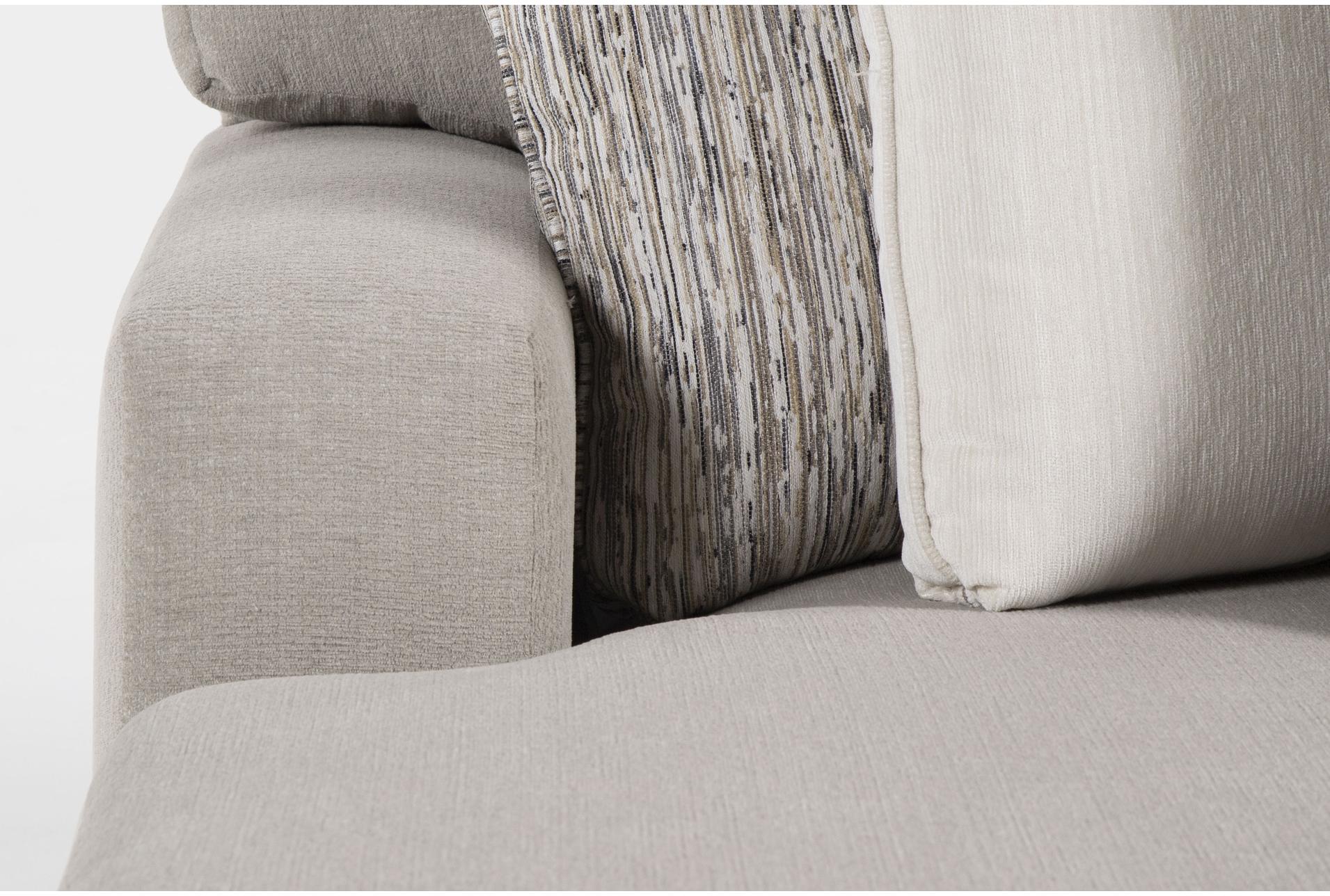 anacapa cement grey 109" 2 piece sectional with left arm facing chaise | fabric | loose reversible back 6 anacapa cement grey 109" 2 piece sectional with left arm facing chaise | fabric | loose reversible back