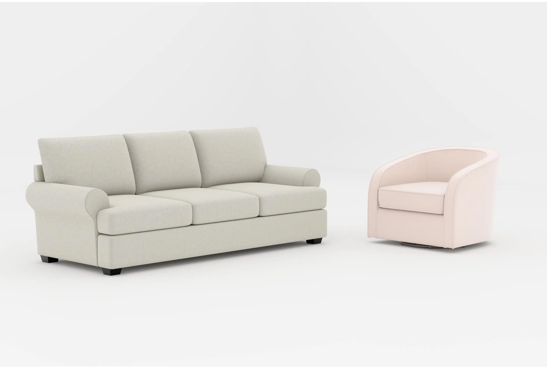 hampstead ii linen beige 97" queen sleeper sofa|dani cream white velvet fabric swivel barrel arm chair 1 hampstead ii linen beige 97" queen sleeper sofa|dani cream white velvet fabric swivel barrel arm chair