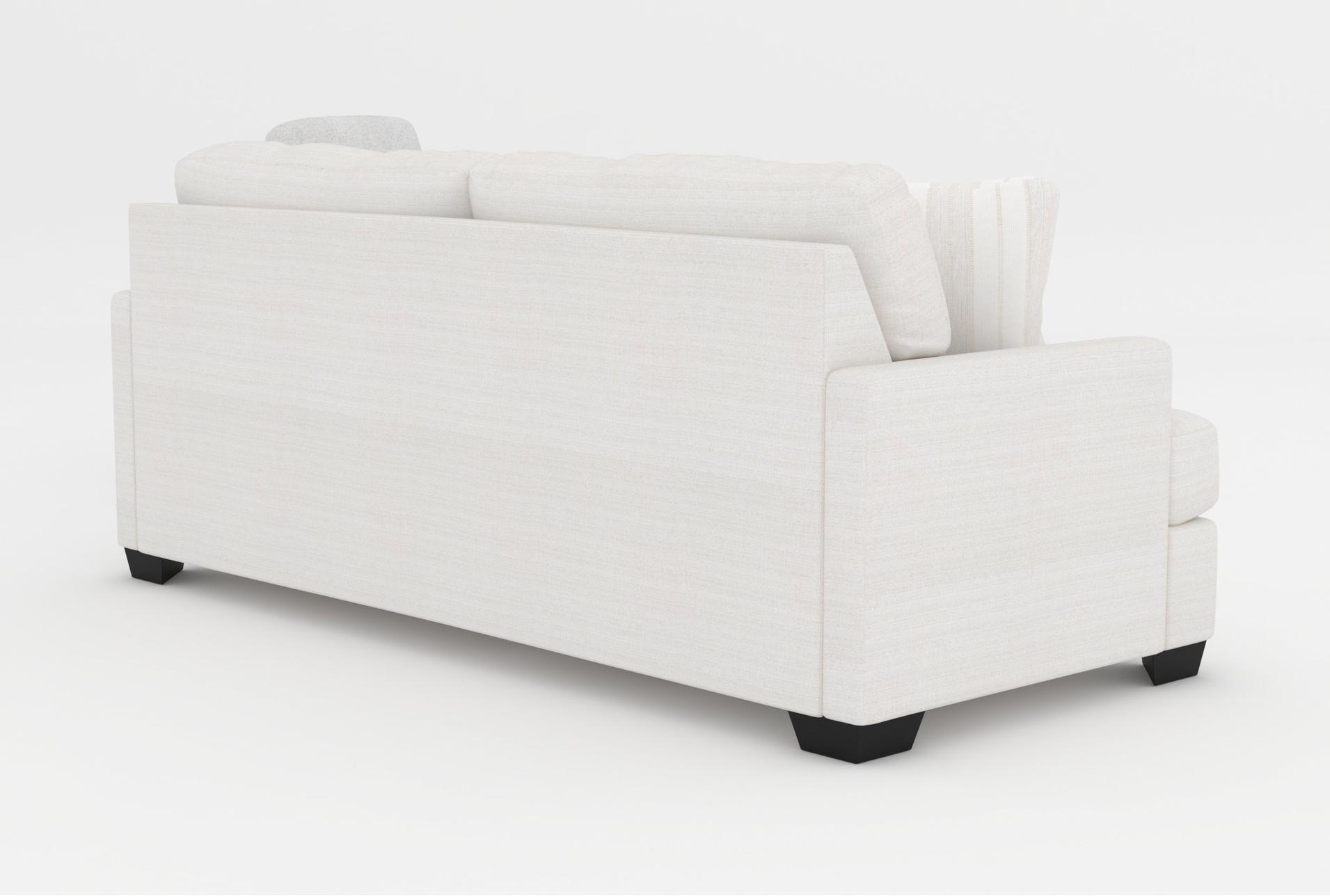 tallulah beige fabric birch 87" sofa|miles white fabric accent arm chair with dark walnut finish 22 tallulah beige fabric birch 87" sofa|miles white fabric accent arm chair with dark walnut finish