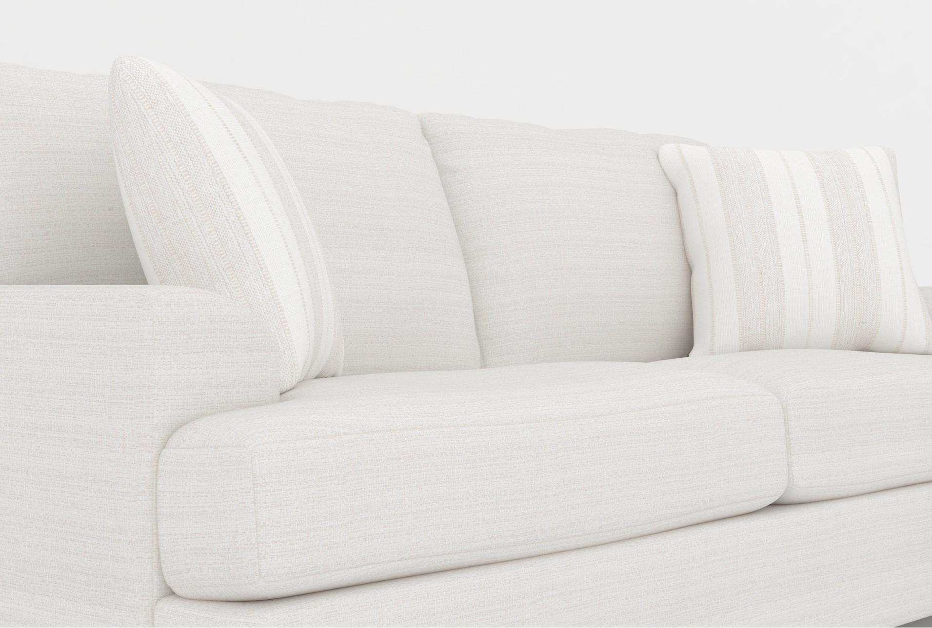 tallulah beige fabric birch 87" sofa|miles white fabric accent arm chair with dark walnut finish 17 tallulah beige fabric birch 87" sofa|miles white fabric accent arm chair with dark walnut finish