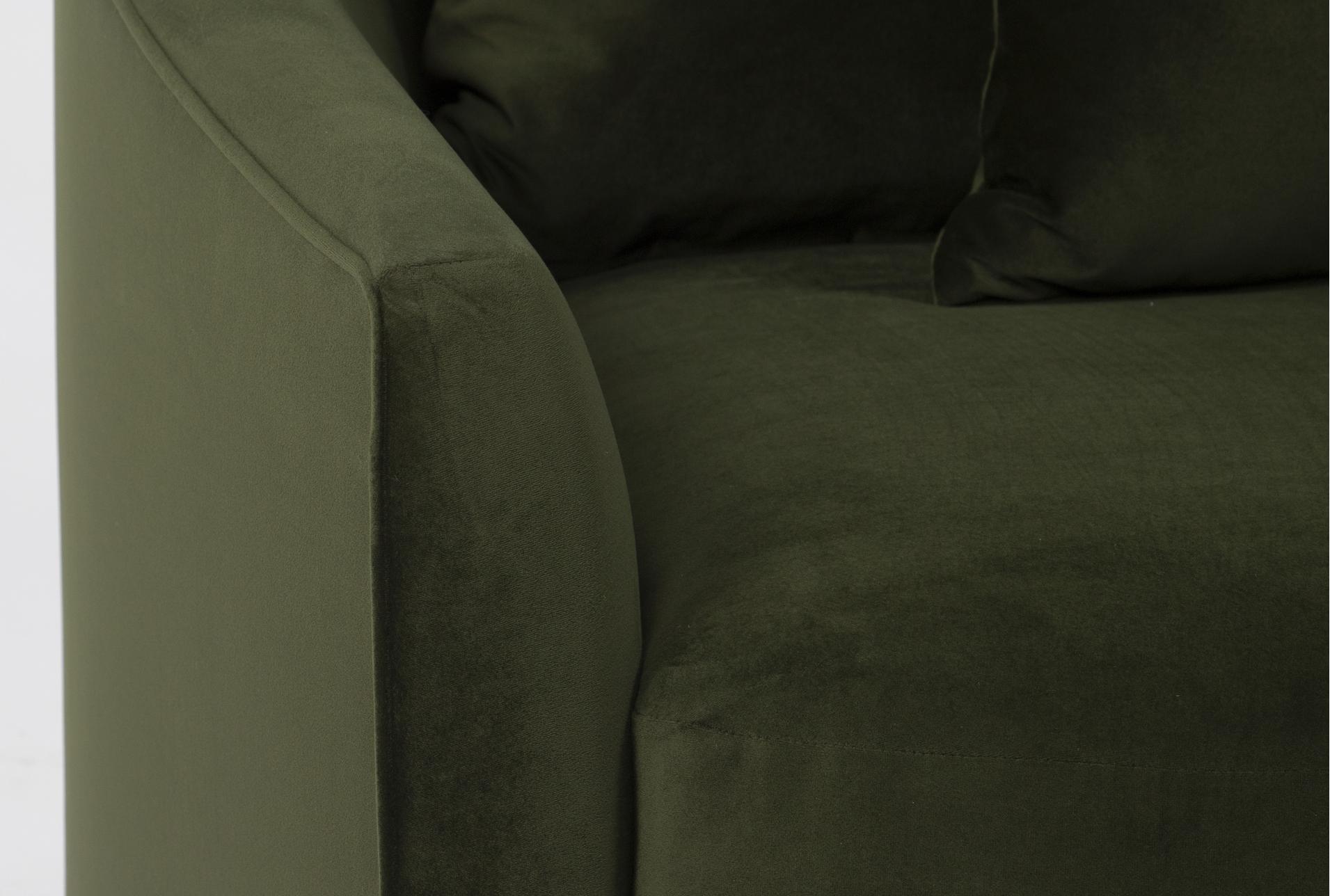 dustin mayes 56" fabric oversized olive green cuddler 11 dustin mayes 56" fabric oversized olive green cuddler