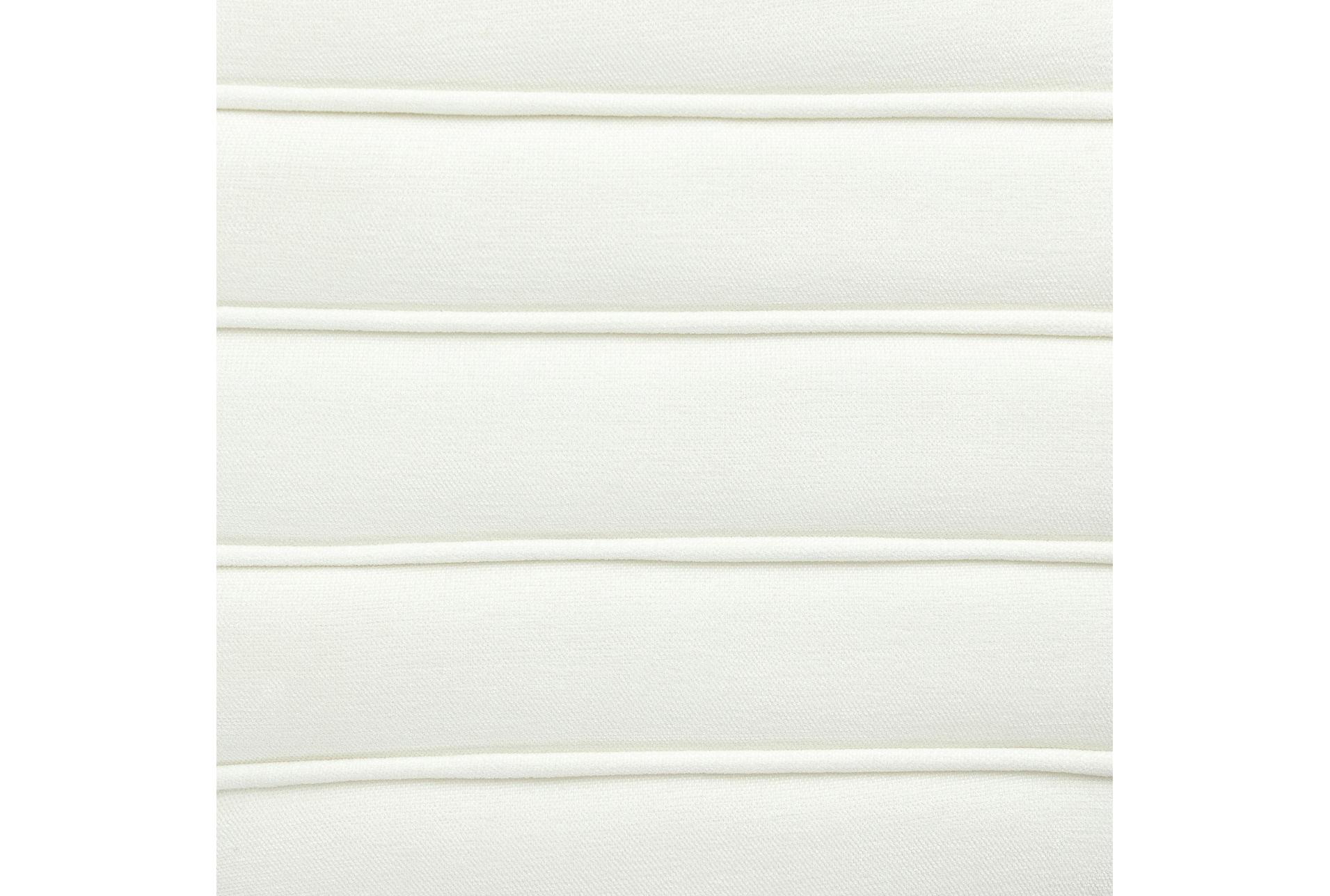 pouch cream chenille ottoman | round 10 pouch cream chenille ottoman | round