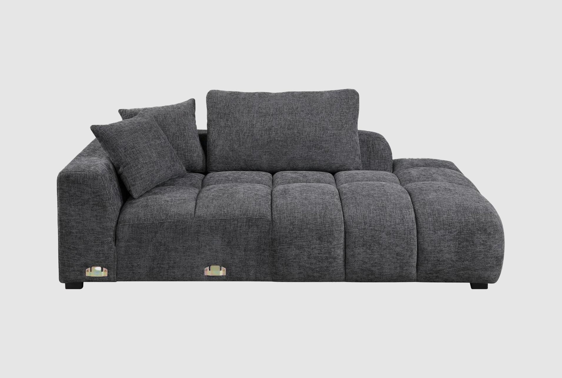 odilon grey chenille sectional sofa with 6 pillows 1 odilon grey chenille sectional sofa with 6 pillows
